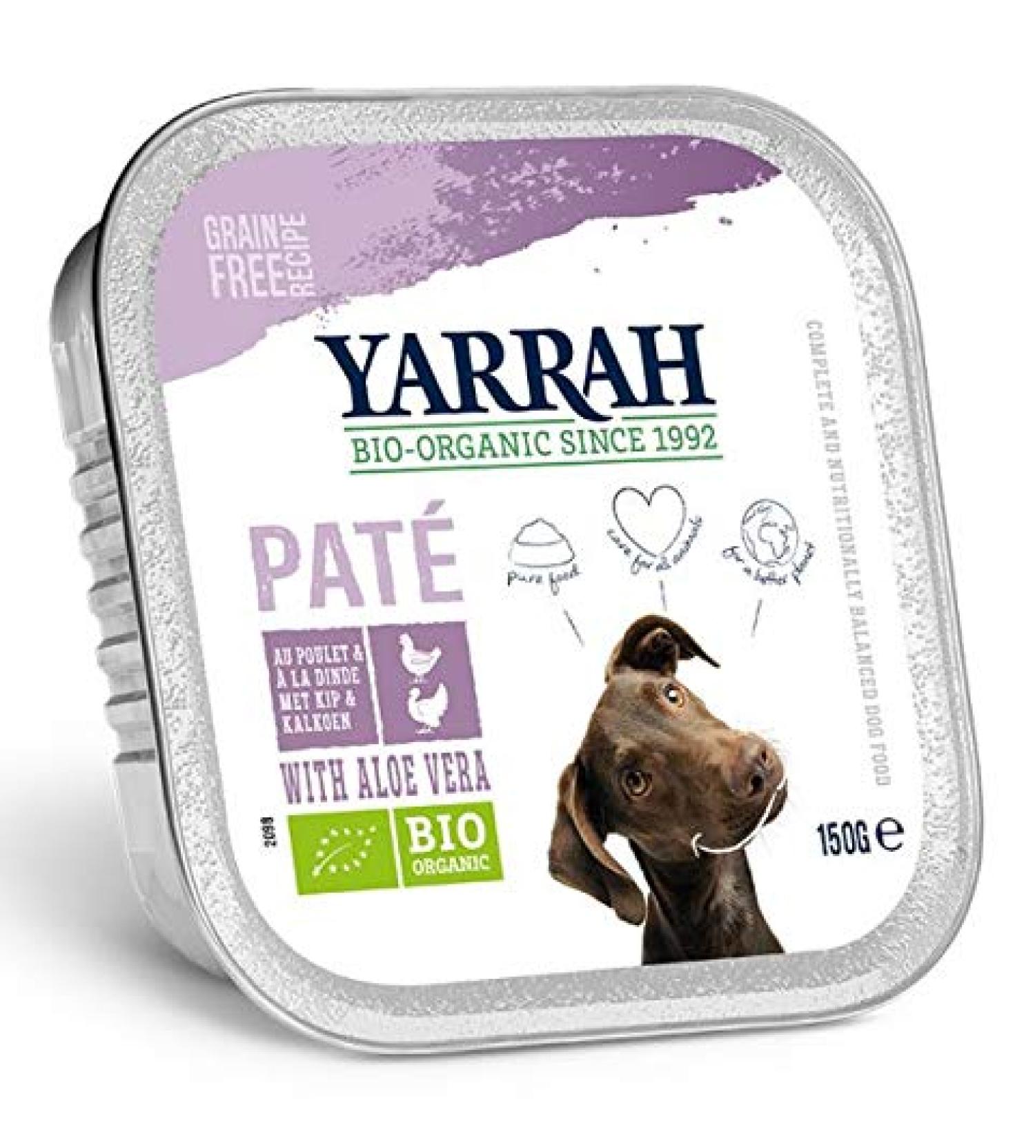 Yarrah - Organic Turkey and Chicken Dog Food in Tray - 12 x 1