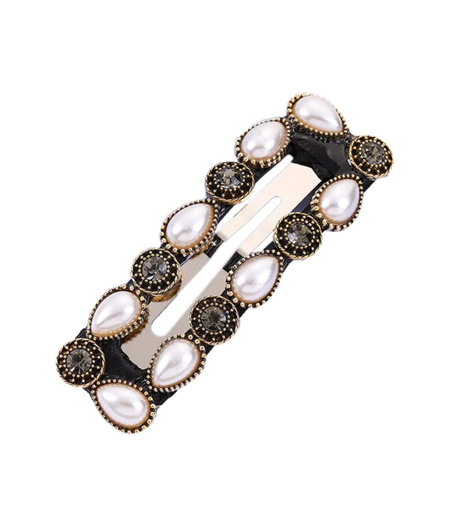 Rectangle Hair Clip for Girls and Easter Vintage Gold Hair Clips for Women