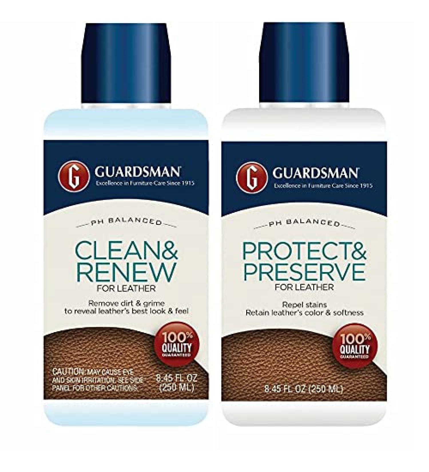 Guardsman Leather Care Bundle - Cleaner and Protector for Leather - Buy Online on GoSupps.com