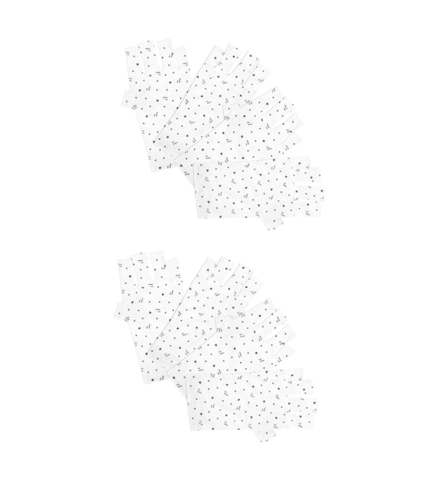 Beaupretty Fingerless Anti UV Glove Lamp Pairs nail gloves UV gloves for gel manicures UV lamp glove for gel nails gel manicure UV gloves nail art gel nail violet light anti-black Gloves - Buy Online on GoSupps.com