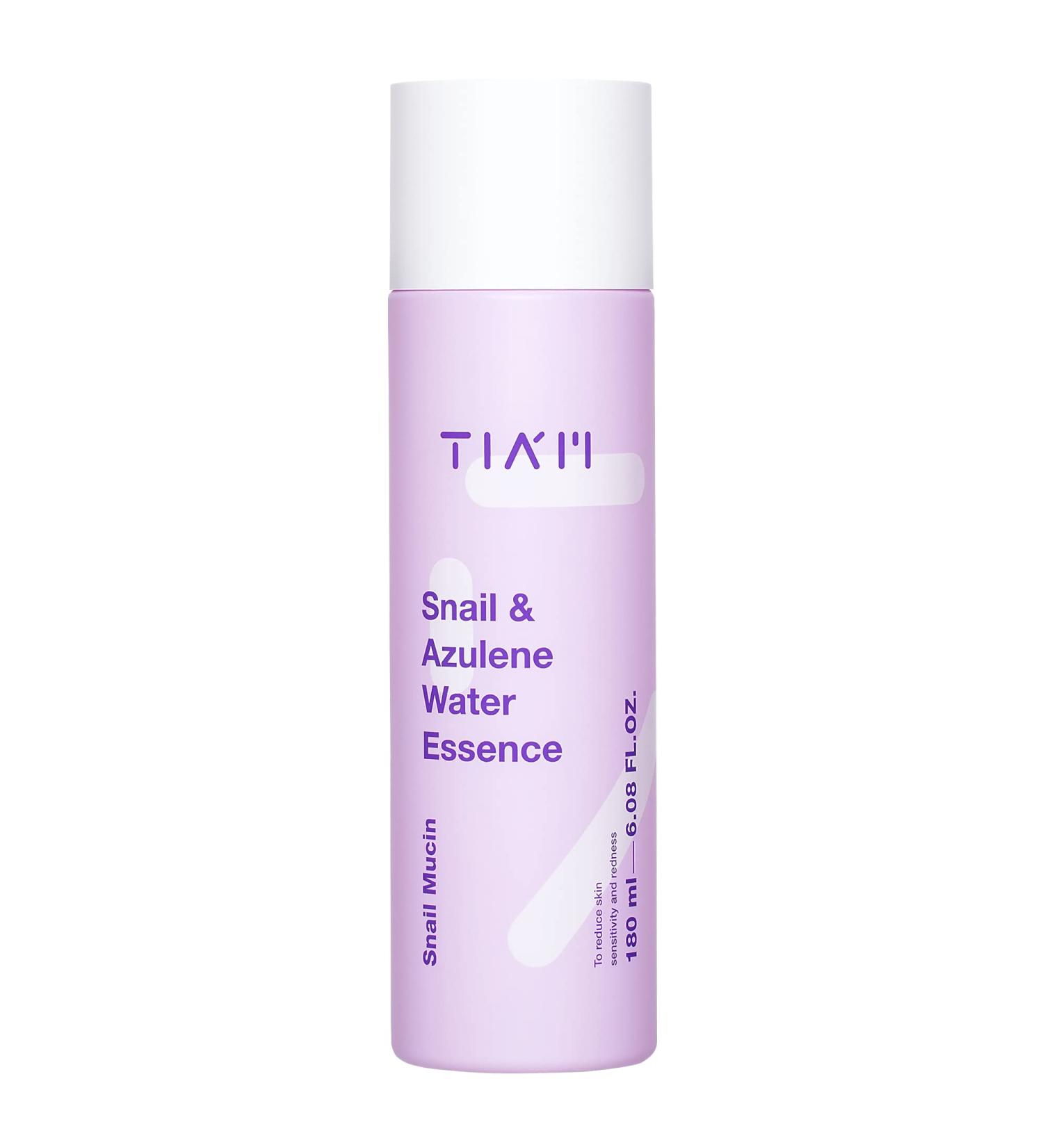 TIAM Snail & Azulene Water Essence - Hydrating Toner with Snail Mucin | Repair Damaged Skin | 6.1 fl oz - Shop Internationally - Buy Online on GoSupps.com