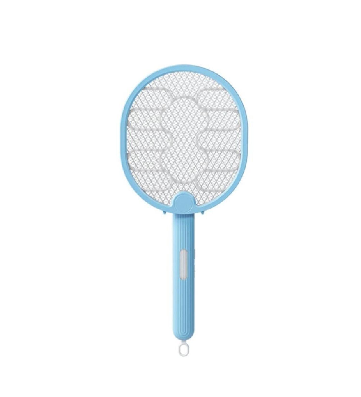 Hang-Electric Swatter Outdoor Zapper 180 Degree Foldable Racket Household Ultraviolet-Fly Swatter Electric Racket Rechargeable USB Anti Fly Mosquitoes led Blue - Buy Online on GoSupps.com