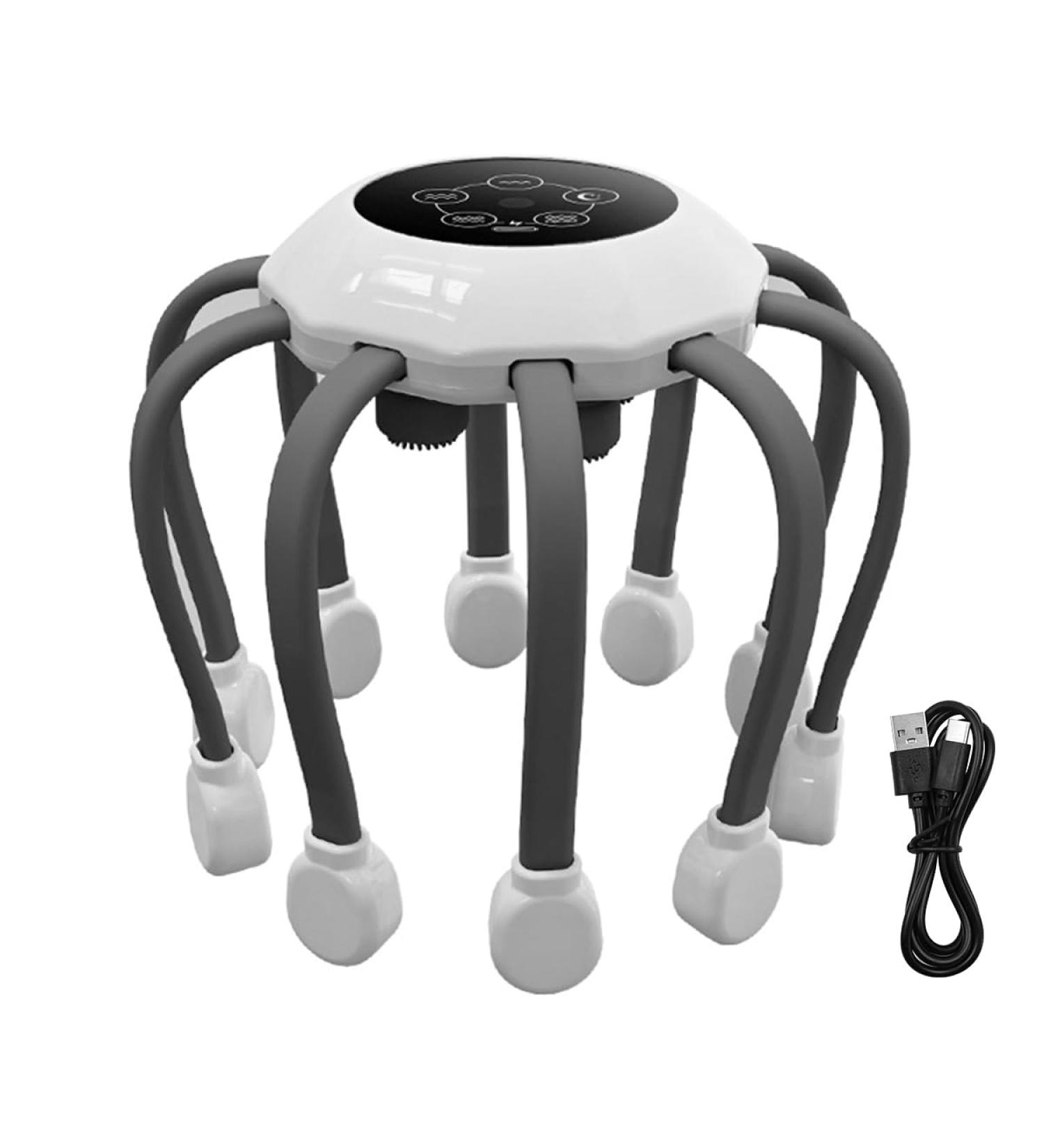 Buy WangCl Electrical Scalp Massager - 10 Massage Decks 5 Modes | Wireless Portable Head Massage Device for Stress Relief & Relaxation - International Shipping Available - Buy Online on GoSupps.com