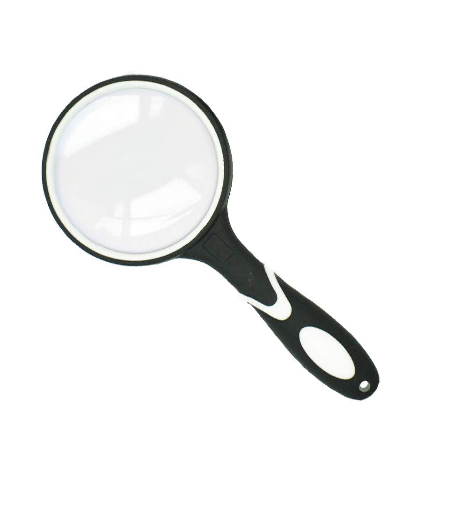 10x Magnifying Glass for Seniors & Children - Non-Slip Rubber Gear for Easy Reading & Hobby Observation - Perfect for Small Print Inspection - Buy Online on GoSupps.com