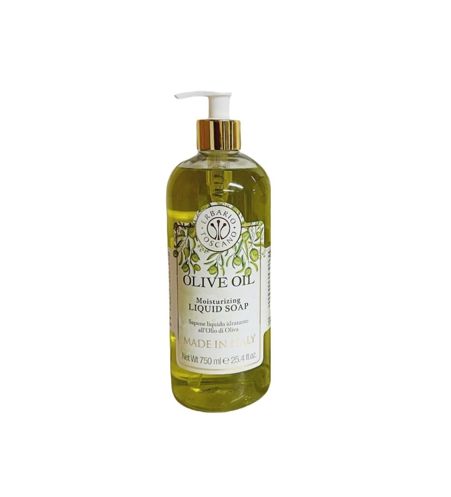 ERBARIO TOSCANO Olive Oil Moisturizing Liquid Soap Made in ITALY 25.4 oz