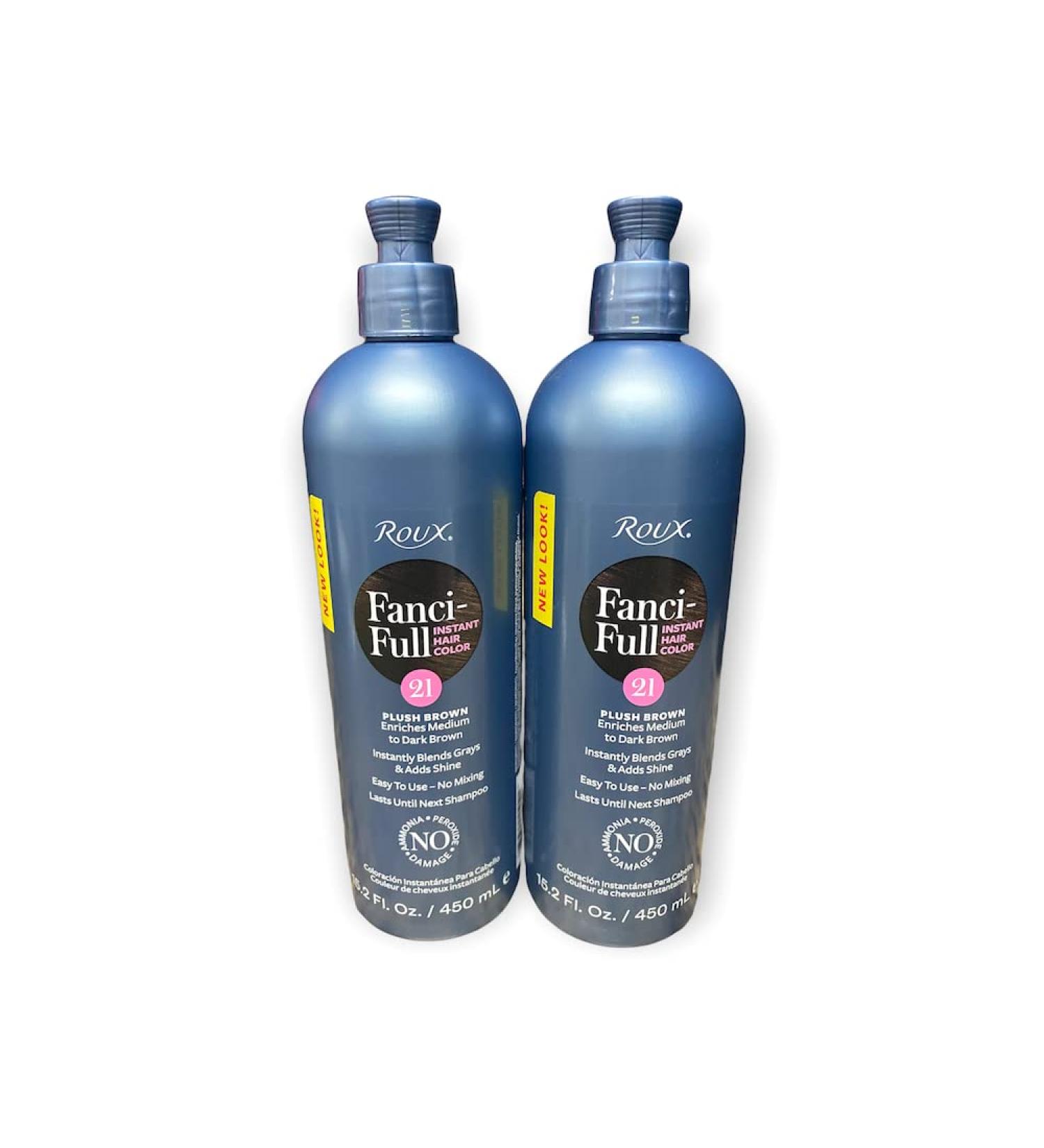 Roux Fanci-Full Temporary Hair Color Rinse 21 Plush Brown 15 oz. (Pack of 2) - 15 Fl Oz - Buy Online on GoSupps.com