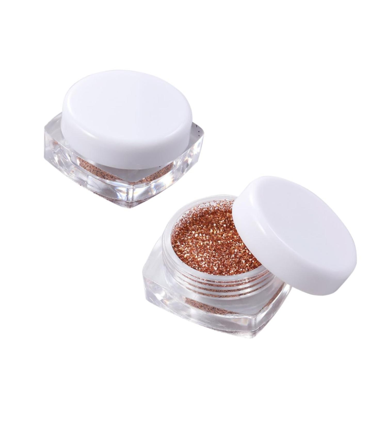 Balacoo 2pcs Eye Glitter Champange Dust Party Pigments Gold Shadow Loose Makeup Pearl 1 count (Pack of 1) Golden - Buy Online on GoSupps.com