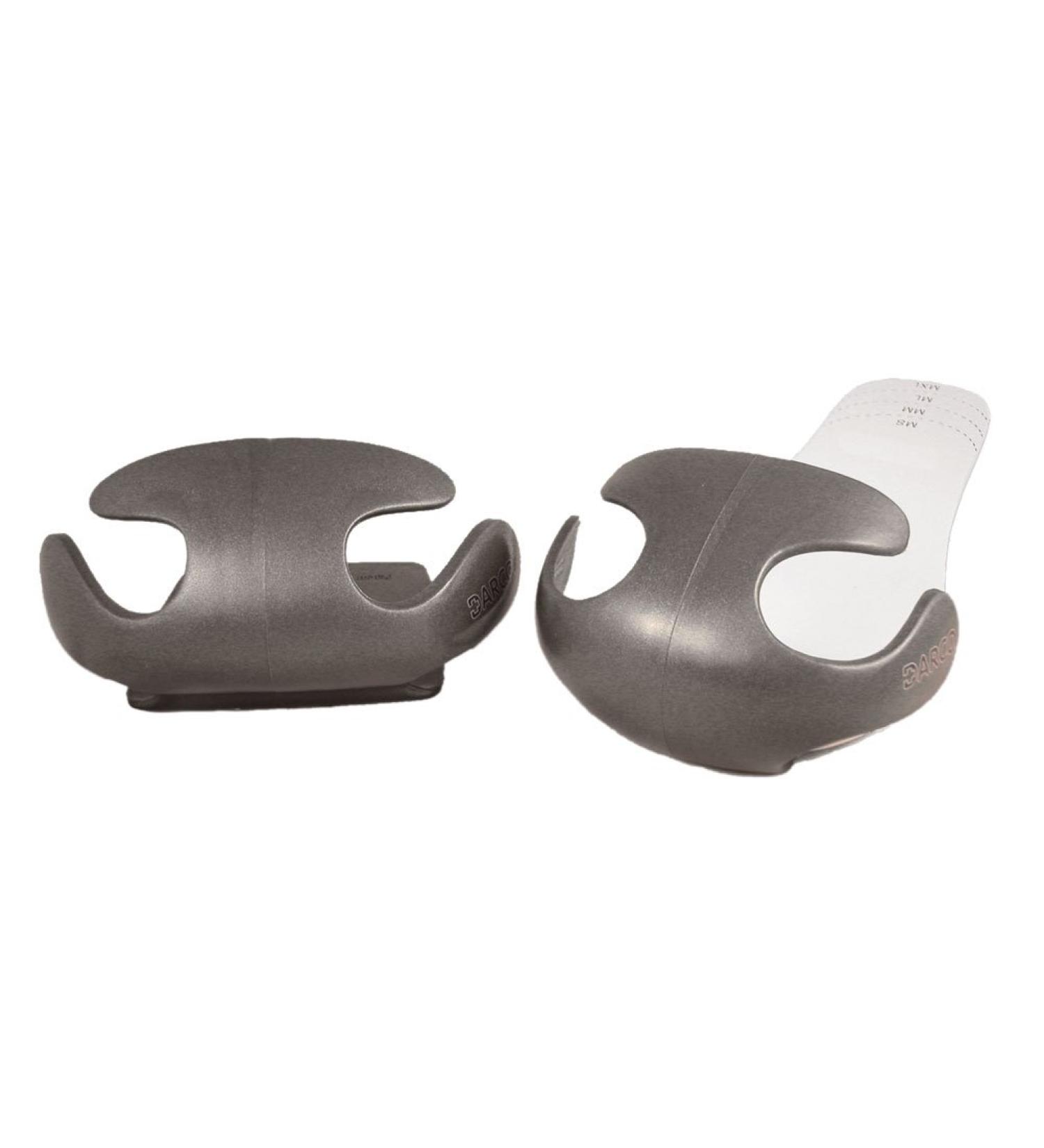 Complete Medical Body Armor Toe Guard Round, Large, 0.18 Pound Large (Pack of 2) Black/White