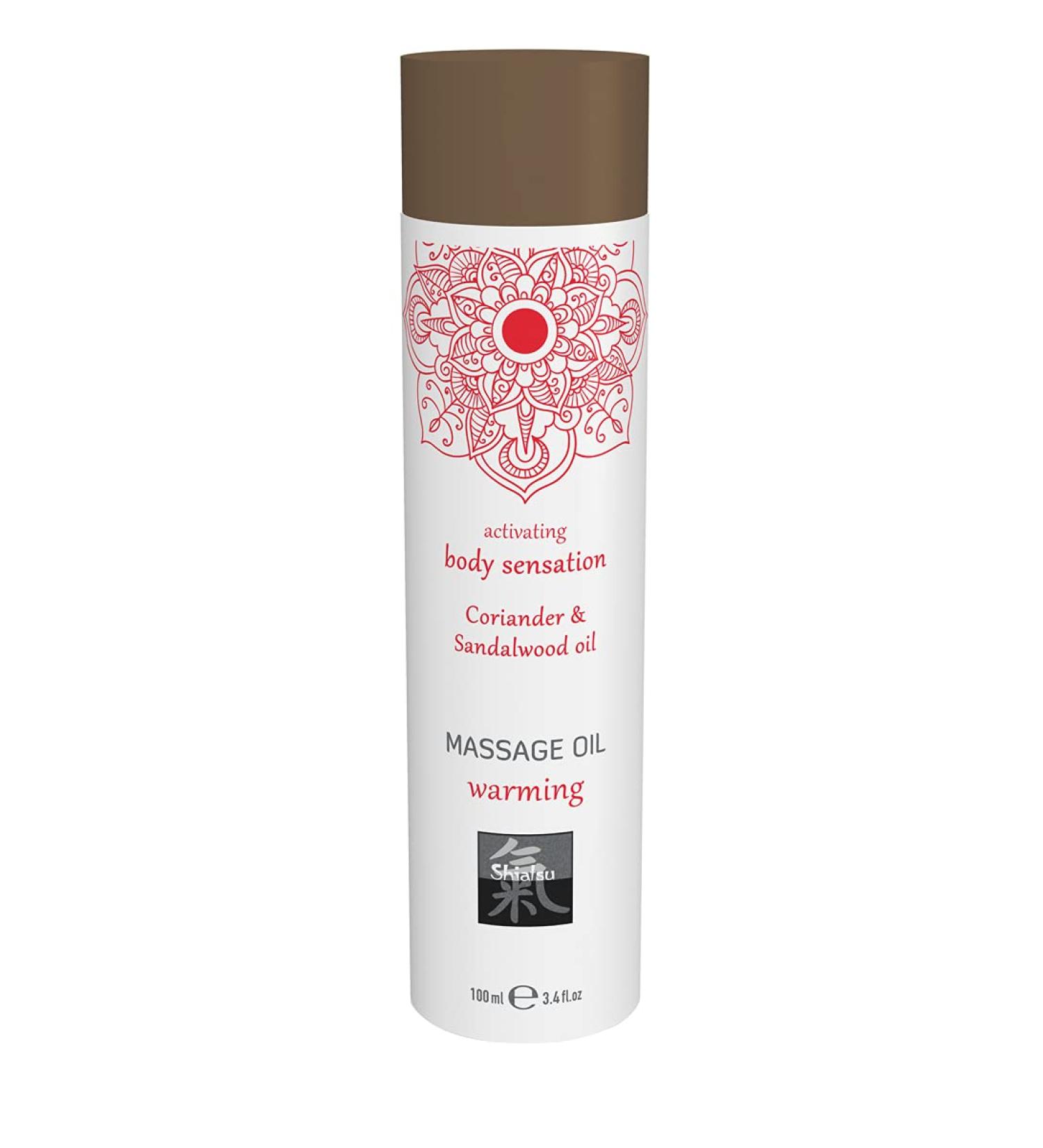 Hot Shiatsu Massage Oil Warming Coriander & Sandalwood Oil.Massage oil based on natural oils.More fun & eroticism at the partner massage 106 g