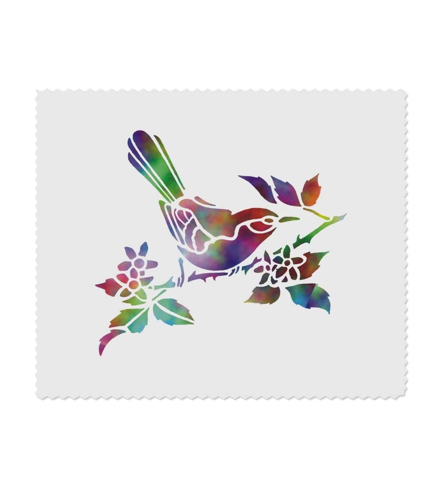 Buy Azeeda 2 x Microfiber Glasses Cleaning Cloths - Bird on Branch Design | Fast International Shipping - Buy Online on GoSupps.com