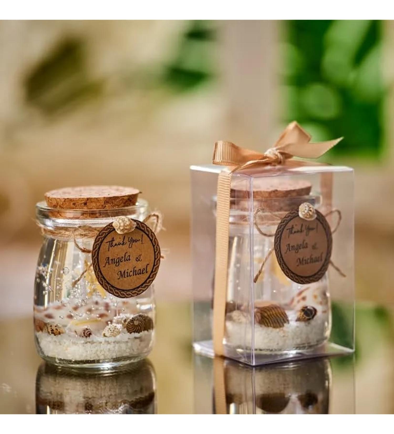 Ocean Theme Gel Candle - Blue Purple Pink Scented Candle with Shells & Starfish | Perfect Desktop Decoration & Valentine's Day Gift - Buy Online on GoSupps.com