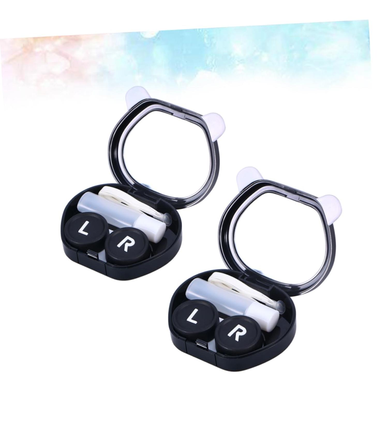 Solustre Cartoon Contact Lens Case - Cute Panda Lens Storage Box for Travel & Storage - Buy Online on GoSupps.com