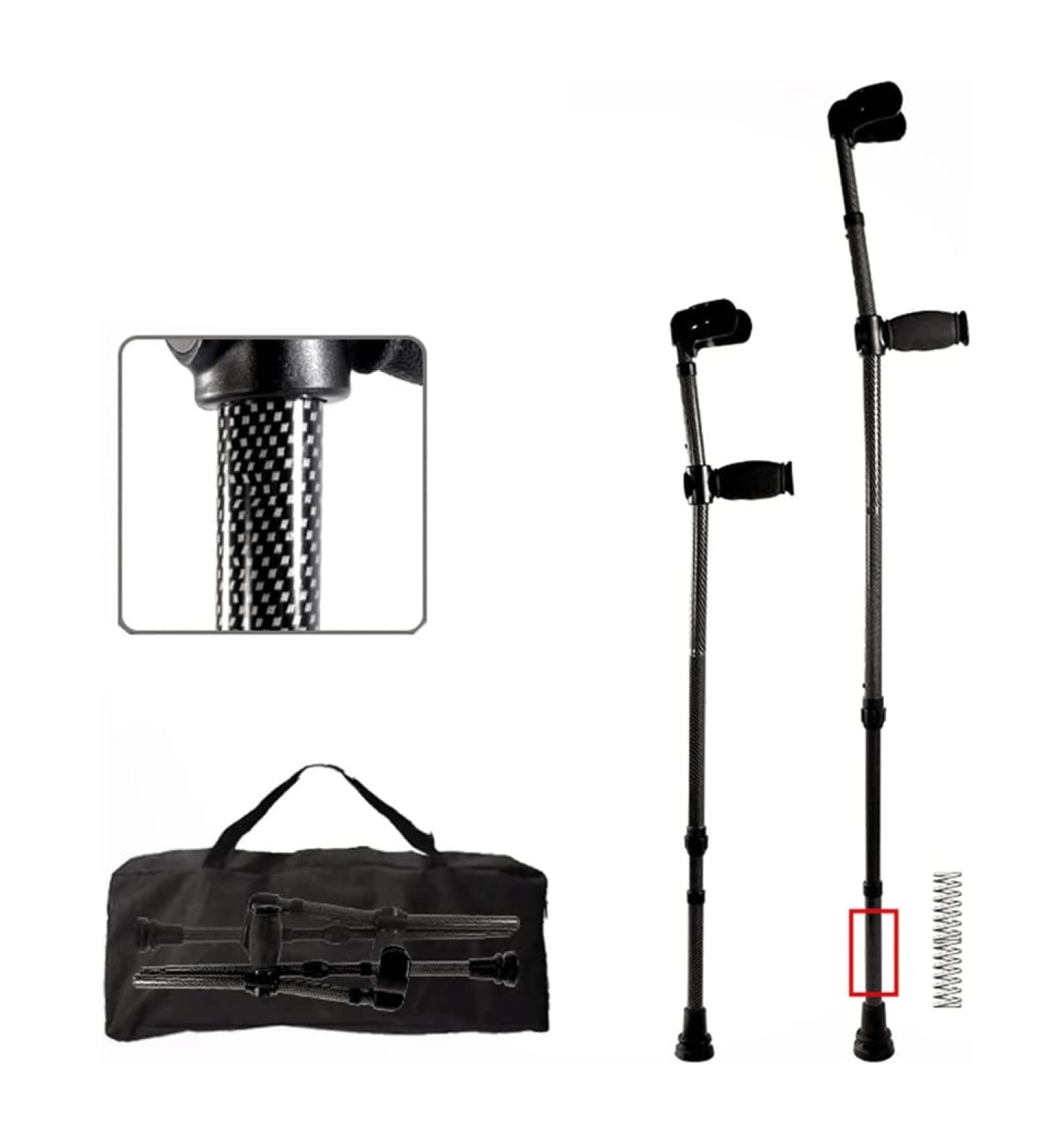 Adult Crutches Adult Underarm Crutches Forearm Crutches with Built-in Shock Absorber Aluminum Canes X2pcs Open Cuffs for Adults Disabled Convenient Independence - Buy Online on GoSupps.com