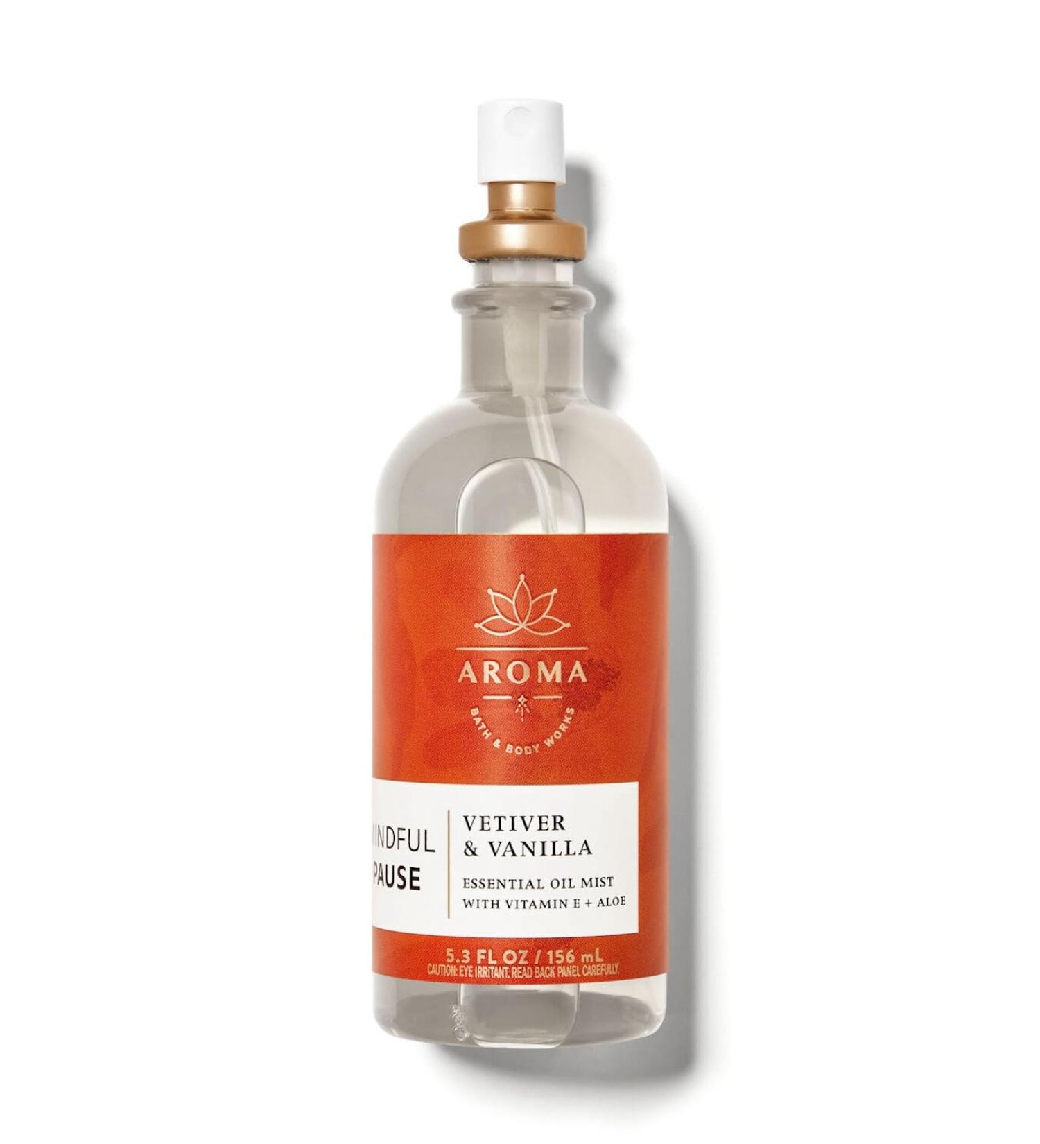 Bath and Body Works Aromatherapy Pillow Mist 5.3 Fl Oz (Vetiver Vanilla)