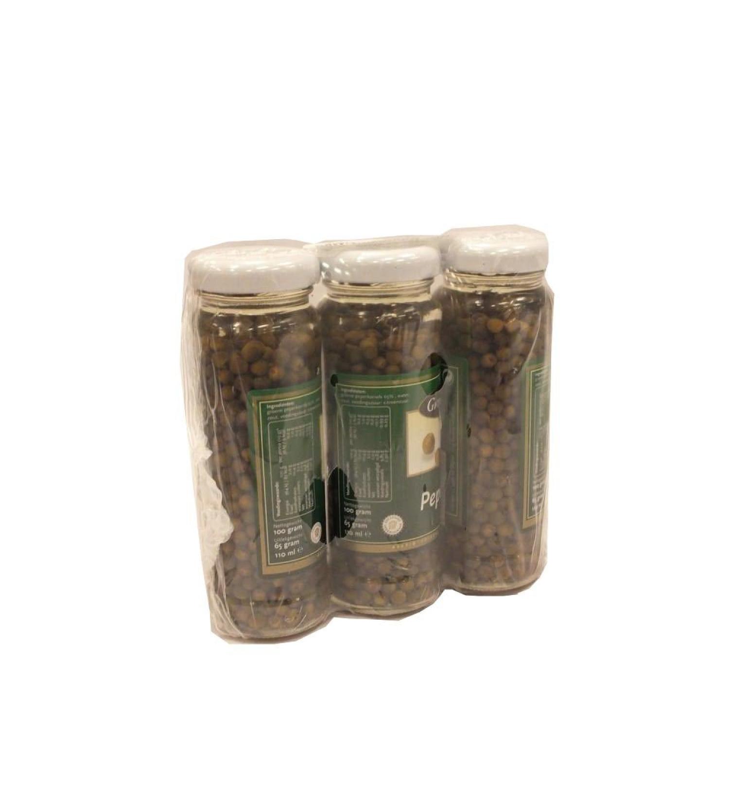 Grand G rard Groene Peperkorrels 3 x 100g jar (pickled green pepper)