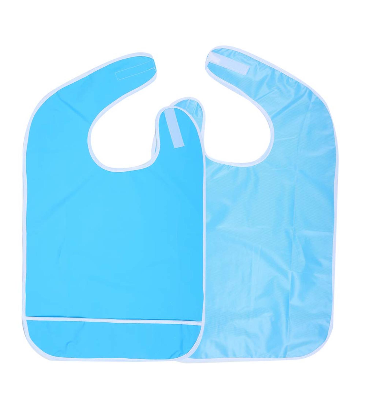Portable Bib Adult Bib for the Elderly Patient Adult People Who Cannot Take Care of Themselves 18*14*2cm Sky Blue 45*65cm - Buy Online on GoSupps.com