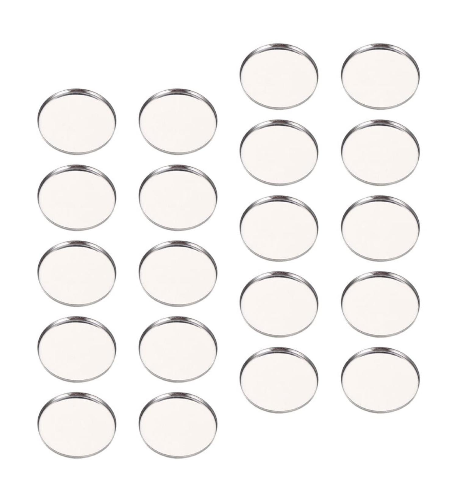 Beatifufu 50Pcs eye shadow disk makeup tray metal trays oil paint Cosmetics Storage Holder plate Simple travel - Buy Online on GoSupps.com