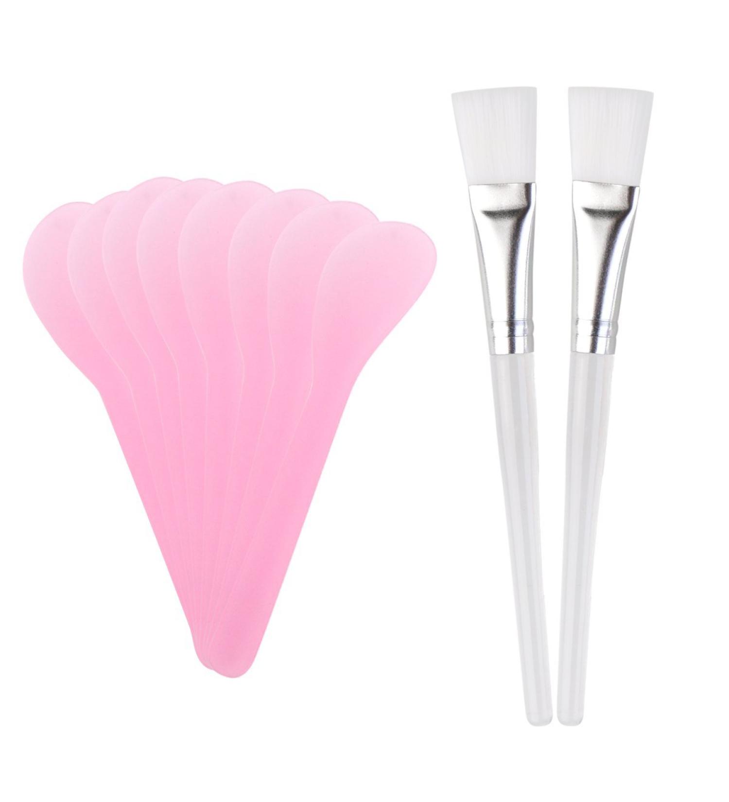 Frcolor 8pcs Mask Beauty Tool Set with 2pcs Facial Brushes - DIY Mask Applicator Kit - Buy Online on GoSupps.com