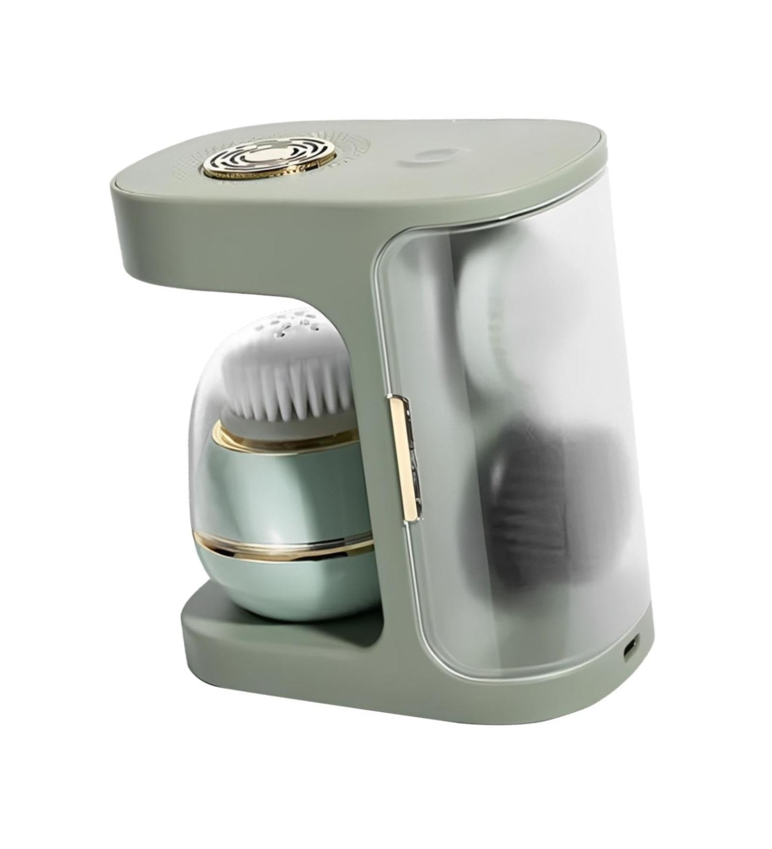 Generic Electric Facial Cleansing Brush Women Beauty Cleanser Tool Gentle Deep Face Cleaning Brush with 3 Brush Head for Outdoor Home - Buy Online on GoSupps.com