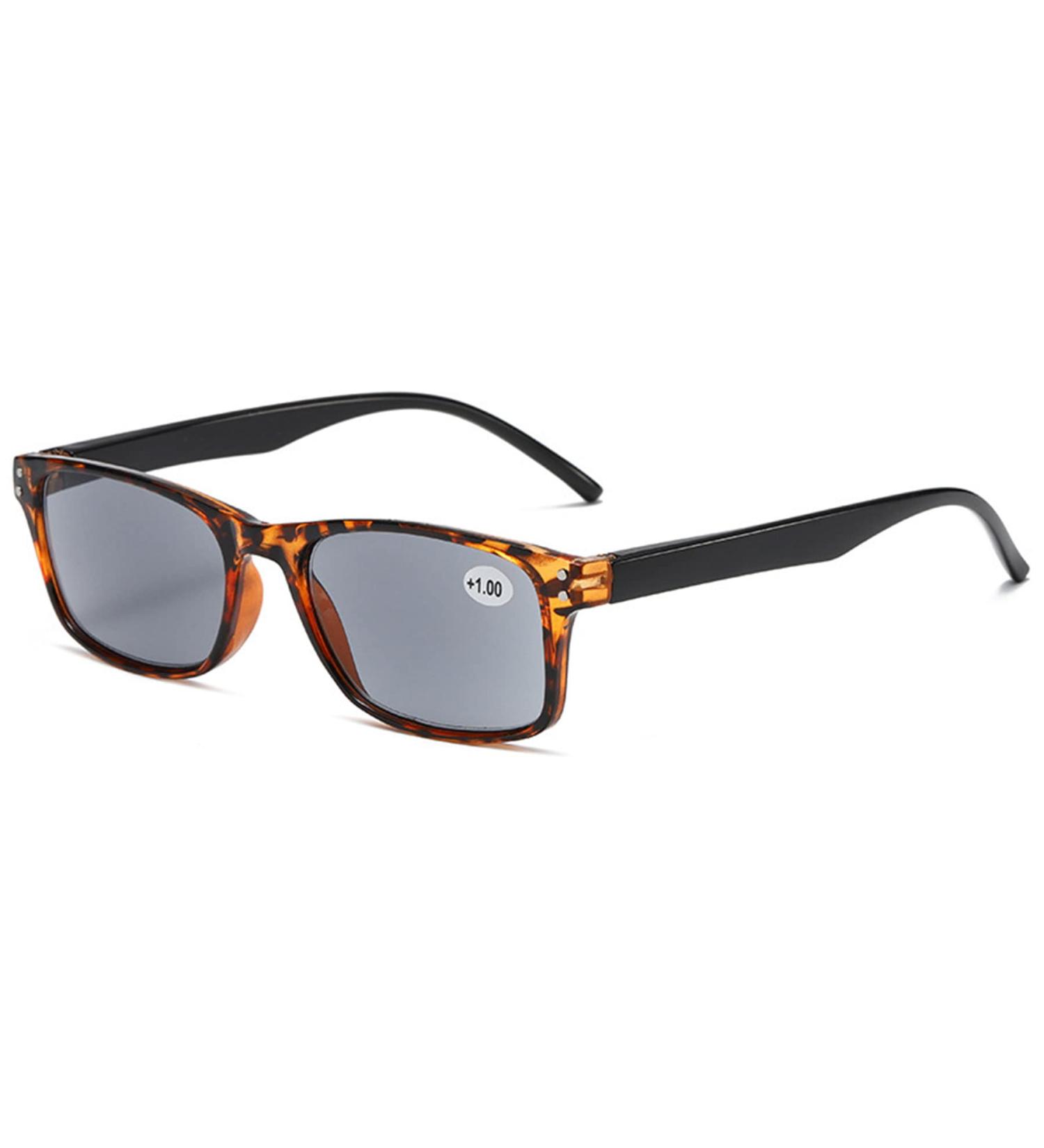 Lanomi Vintage Sunglasses & Reading Glasses - UV400 Gray Lens Tortoise Design 3.0 Diopter - Stylish Outdoor Reader with Spring Hinges - Buy Online on GoSupps.com