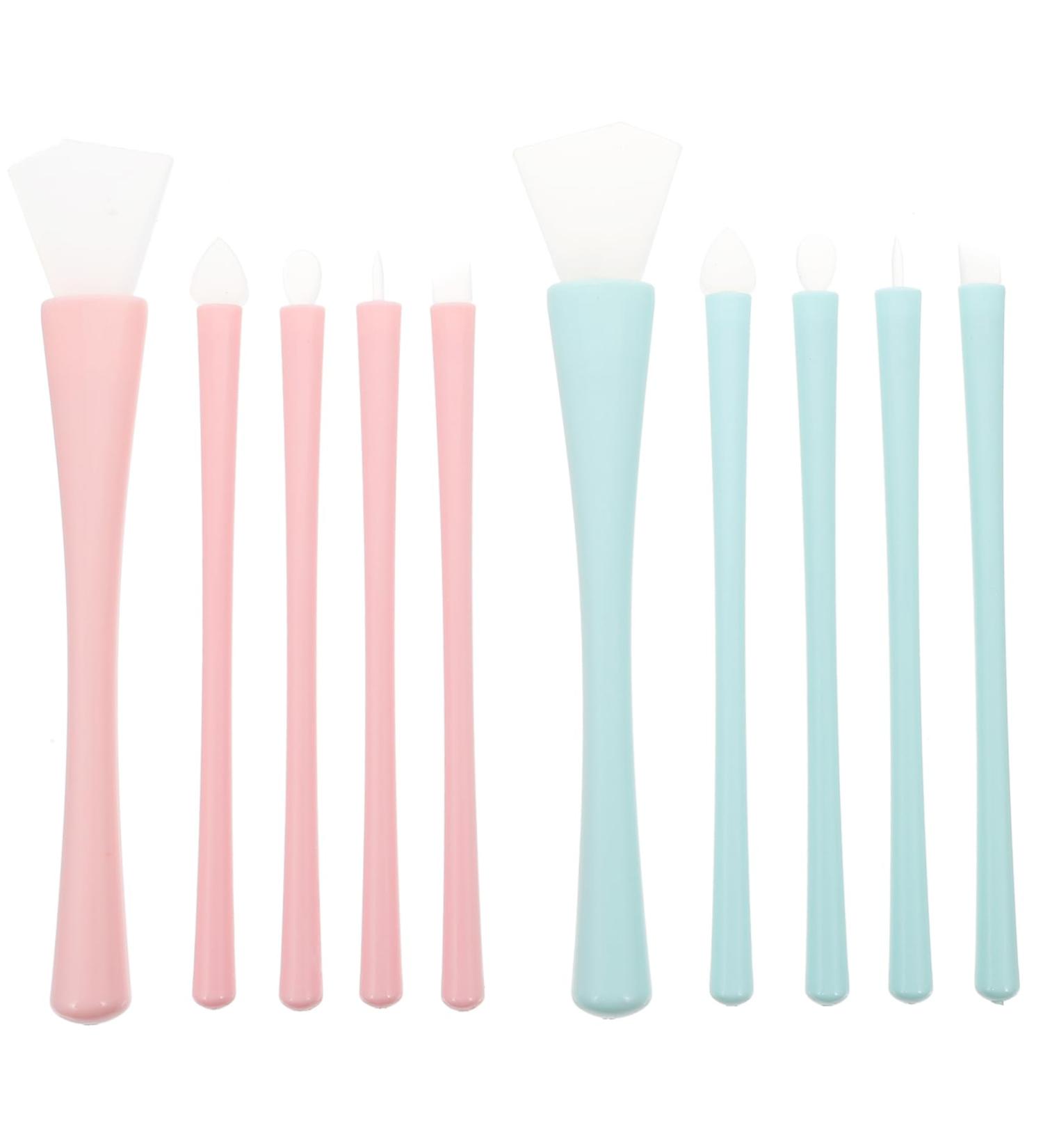 Angoily 2 Sets Silicone Makeup Brush Lip Applicators Concealer Eye Brush Lip Gloss Wand Silicone Facial Brush Applicator Eyeliner Lipstick Silica Gel - Buy Online on GoSupps.com