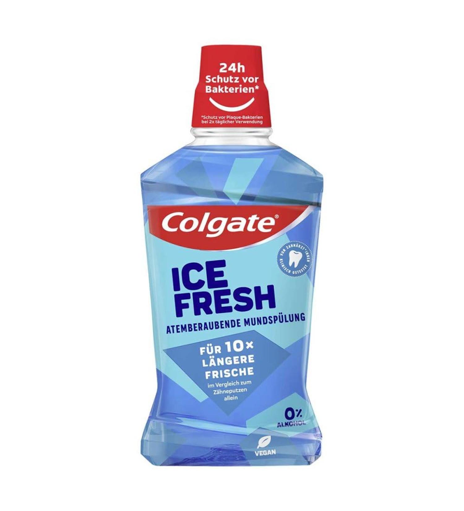 Colgate Ice Fresh Mouthwash 500ml - Fresh Breath Intense Cooling | Buy Internationally - Buy Online on GoSupps.com