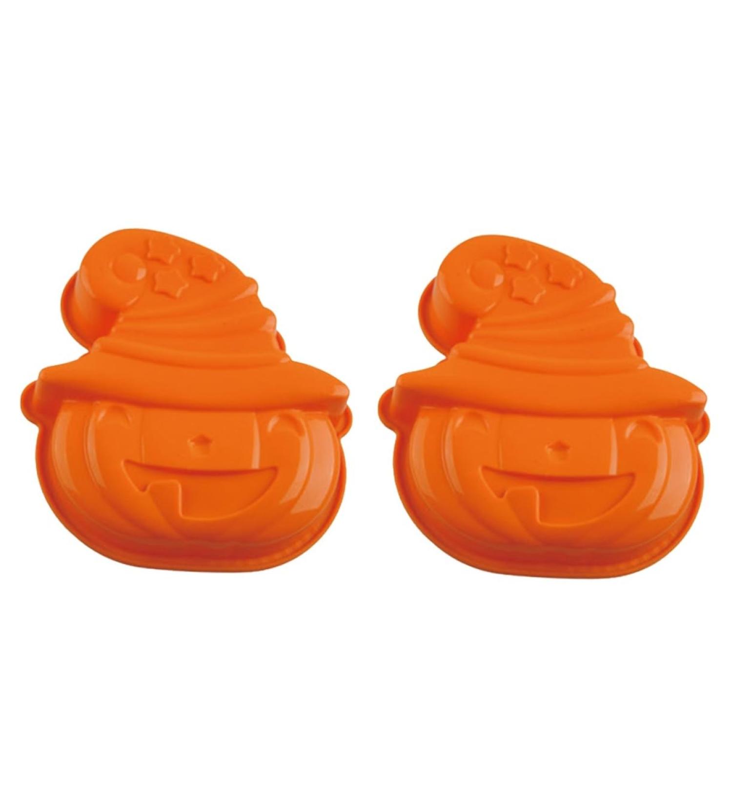 UPKOCH Halloween Pumpkins 2 pcs Baking Color Ice Silicone Pie Mold Tool Molds Pumpkin Pan Chocolate Halloween Cube Trays - Buy Online on GoSupps.com