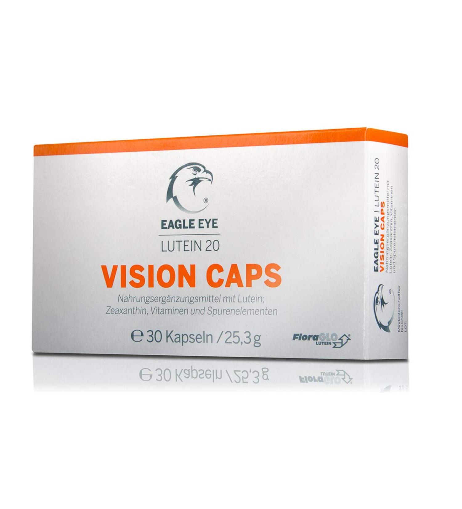 Eagle Eye Eye Vitamin - 20mg Floraglo Lutein & Zeaxanthin - 30 Capsules with CoQ10 Zinc B Vitamins & Antioxidants for Optimal Eye Health - International Shipping - Buy Online on GoSupps.com