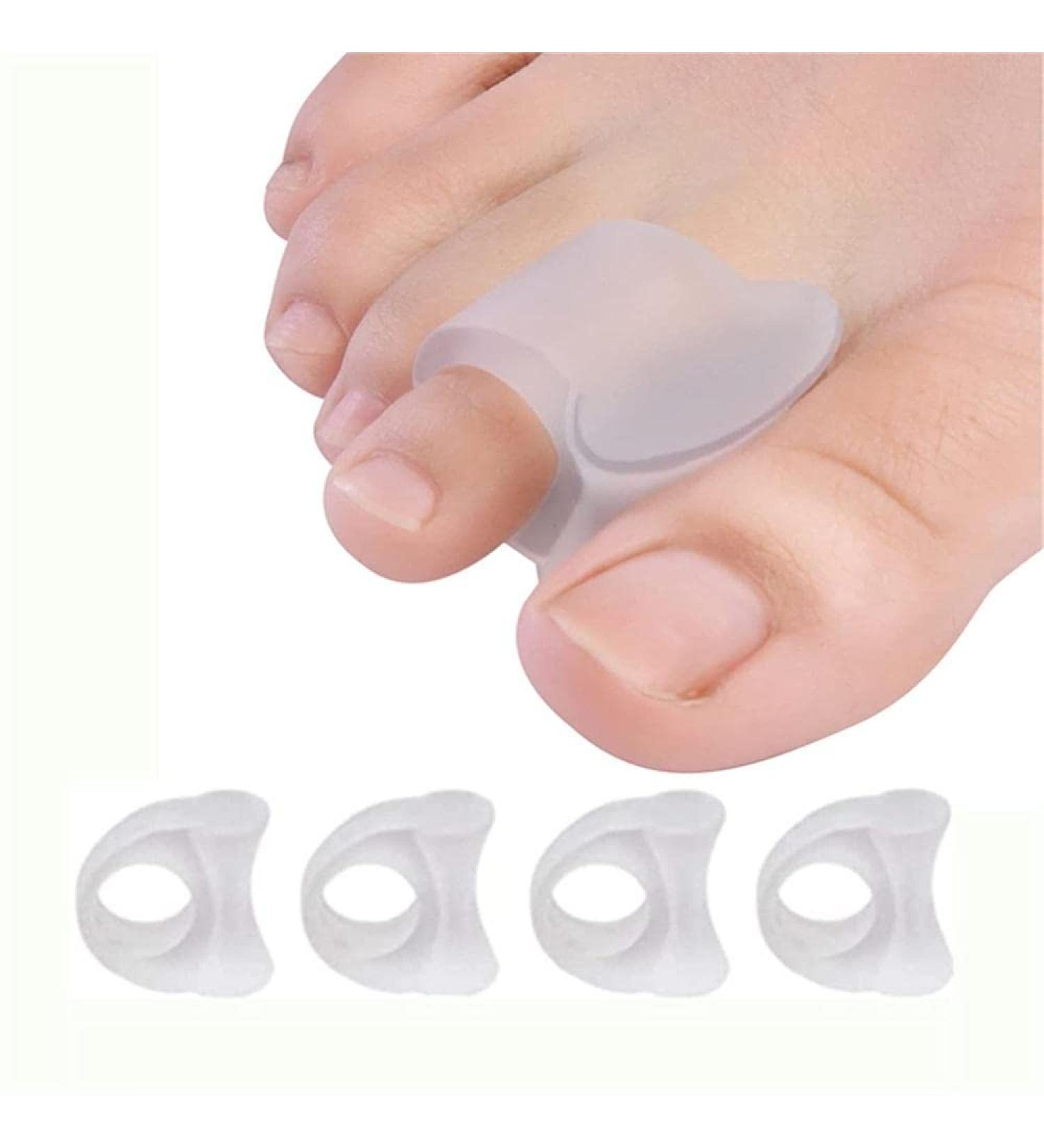 Jinlanshop Gel Toe Caps - Large Toe Extensor Spreader for Hallux Valgus Overlapping & Hammer Toes Relief - Buy Online on GoSupps.com