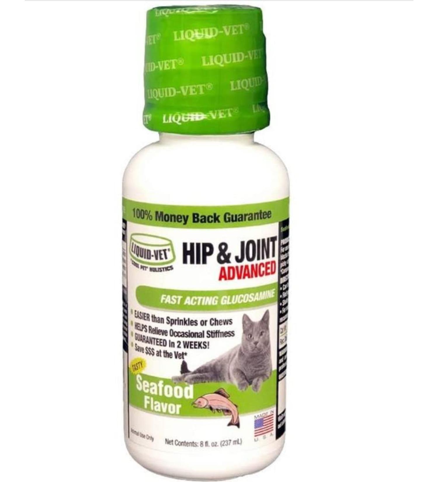 Feline Hip & Joint Advanced Formula Seafood Flavor 8 oz 8 Seafood
