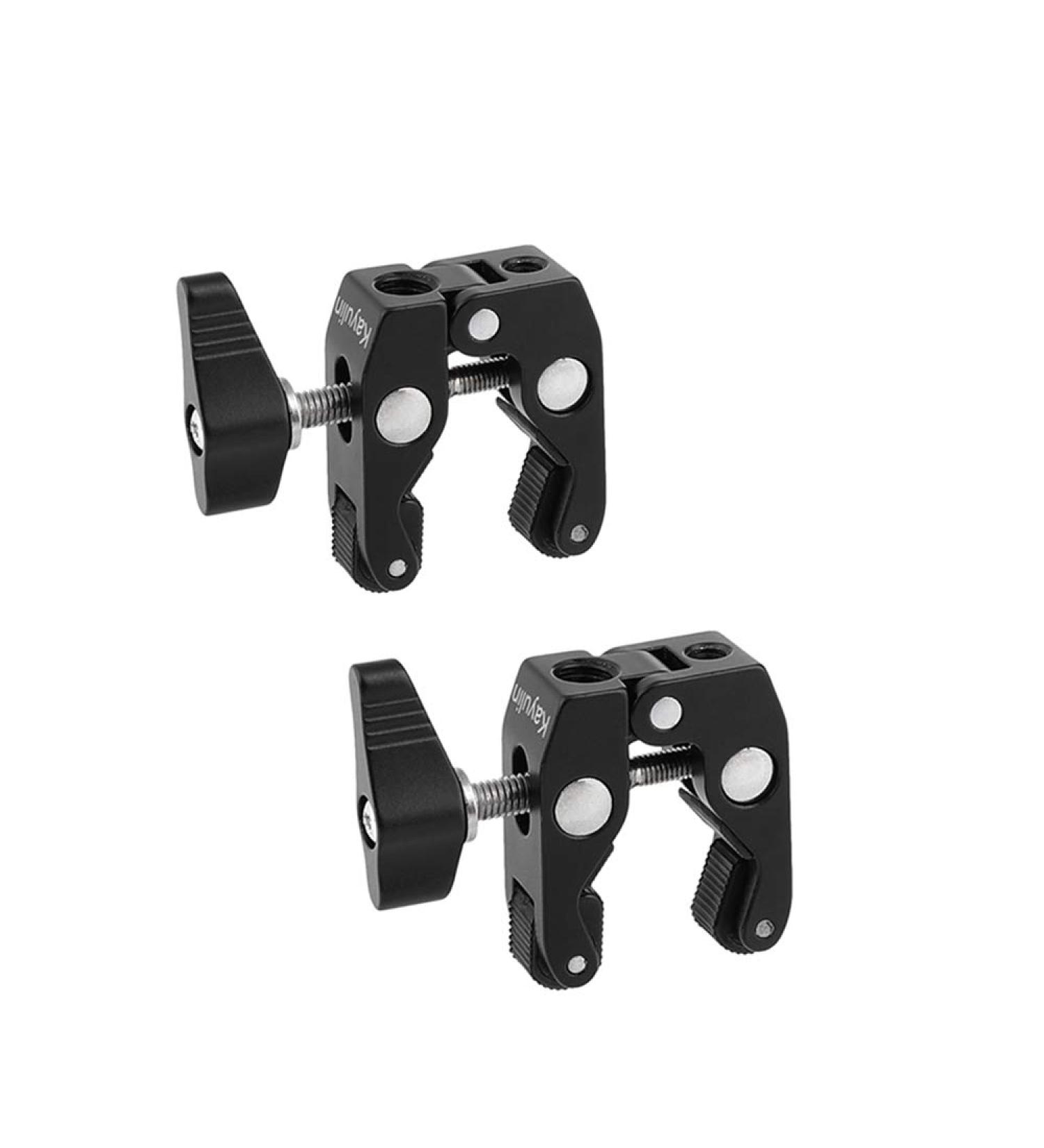 Kayulin Super Crab Clamp with 1/4 -20 Mounting Points - Set of 2 | Photo Studio Kit Essential - Buy Online on GoSupps.com