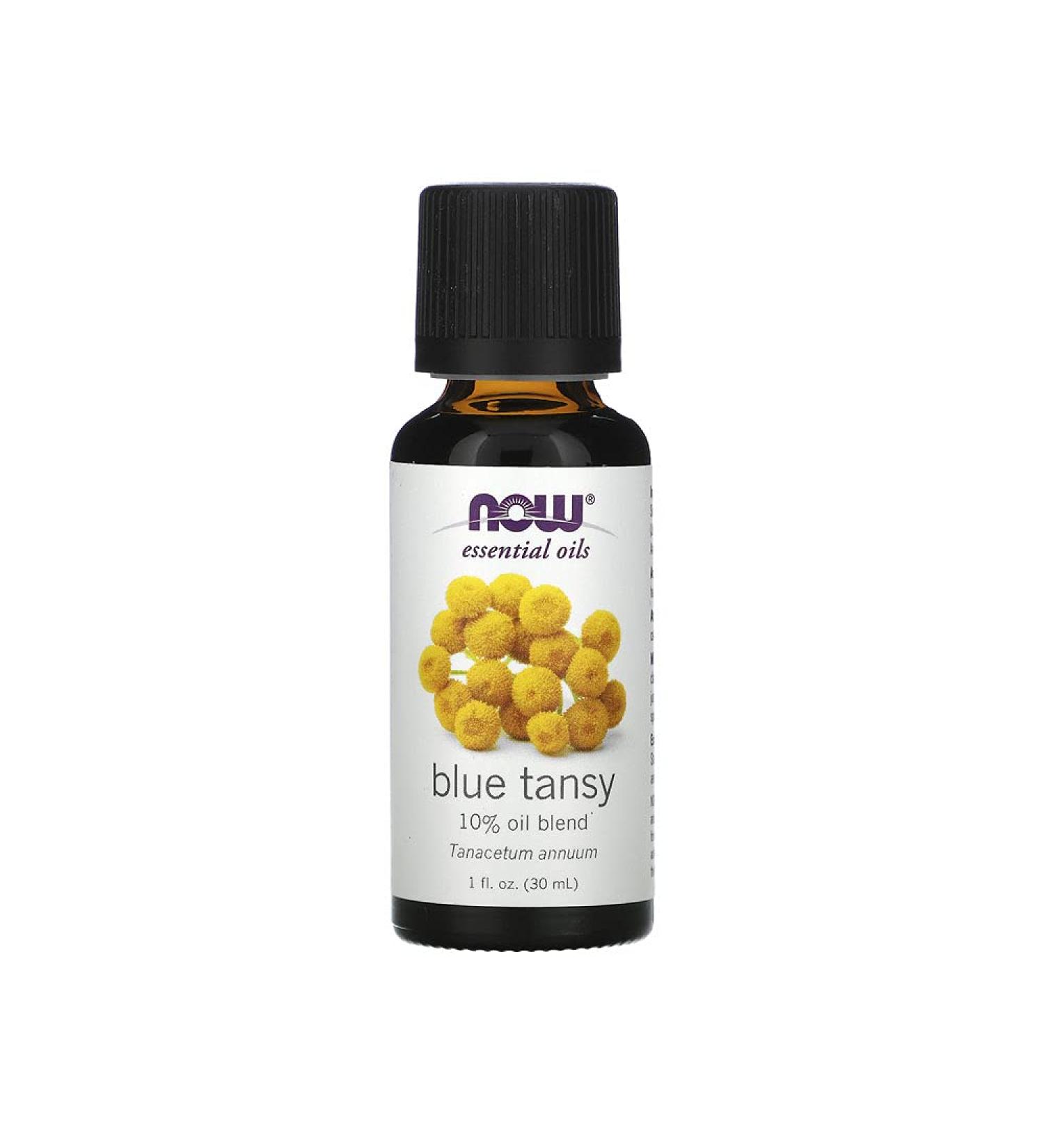 Now Foods Blue Tansy Essential Oil 1 fl oz (30 ml) - Pure & Therapeutic Quality - Buy Online on GoSupps.com