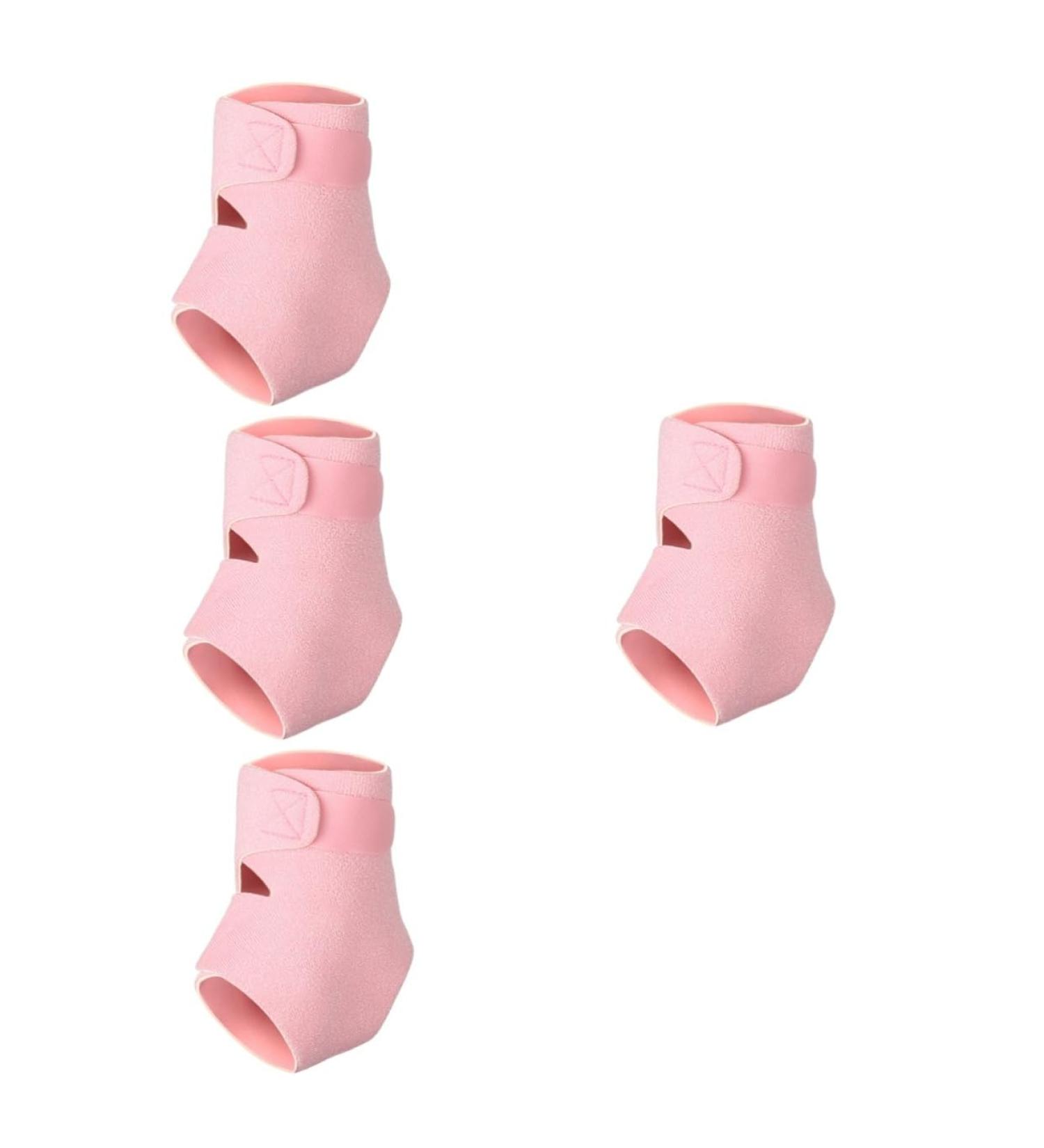 Healeved 4pcs Compression Ankle Brace - Washable Ankle Sleeves & Lipstick Keychain Holder for Men & Women - Pink Protective Case - Buy Online on GoSupps.com