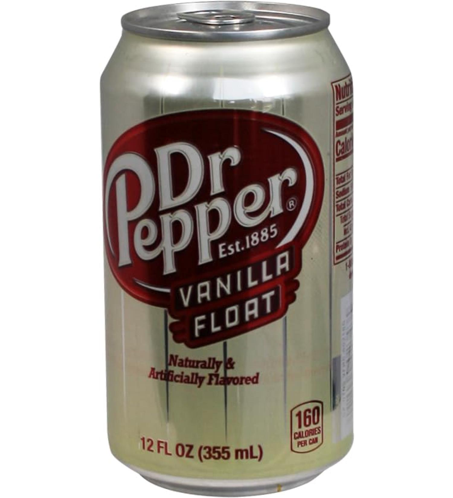 Dr. Pepper Vanilla Float Cans 355ml Pack of 12 - Buy Online on GoSupps.com