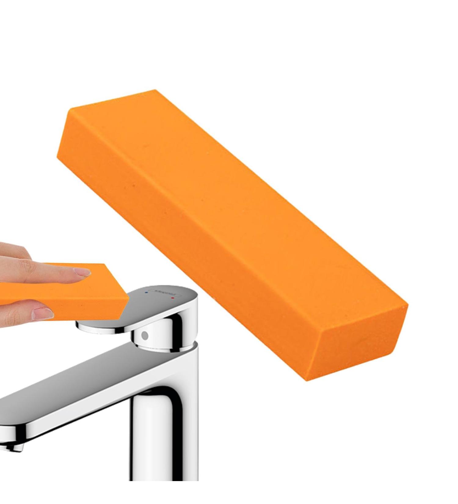 Buy Rust Removal Eraser - Unbreakable Stainless Steel Rubber Eraser for Kitchens Faucets & Showerheads | Elastic Decontamination Artifact - Buy Online on GoSupps.com