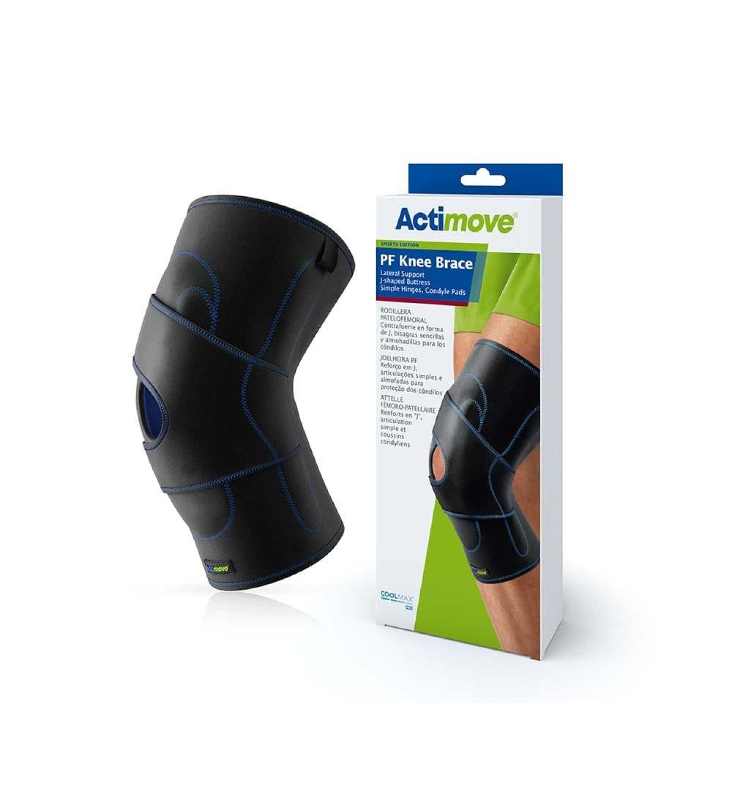 Buy Sports Edition Knee Brace - Lateral Support with Hinges & J-Shaped Buttress | Right Leg Support for Meniscus Tear ACL MCL Recovery - Black Small - Buy Online on GoSupps.com