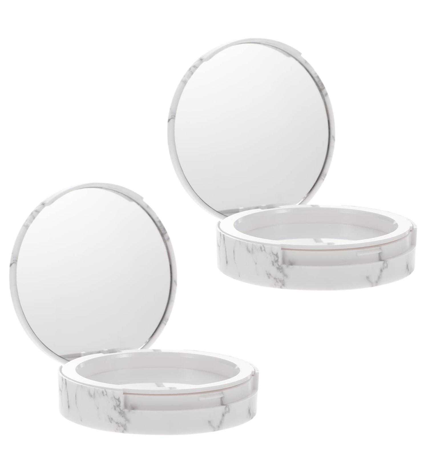 FOMIYES 4 Pcs Storage Box Cosmetic Cases for Traveling Loose Powder Empty Powder Case Powder Puff Holder 7.4X7.4X1.85CMx2pcs Assorted Colorx2pcs - Buy Online on GoSupps.com