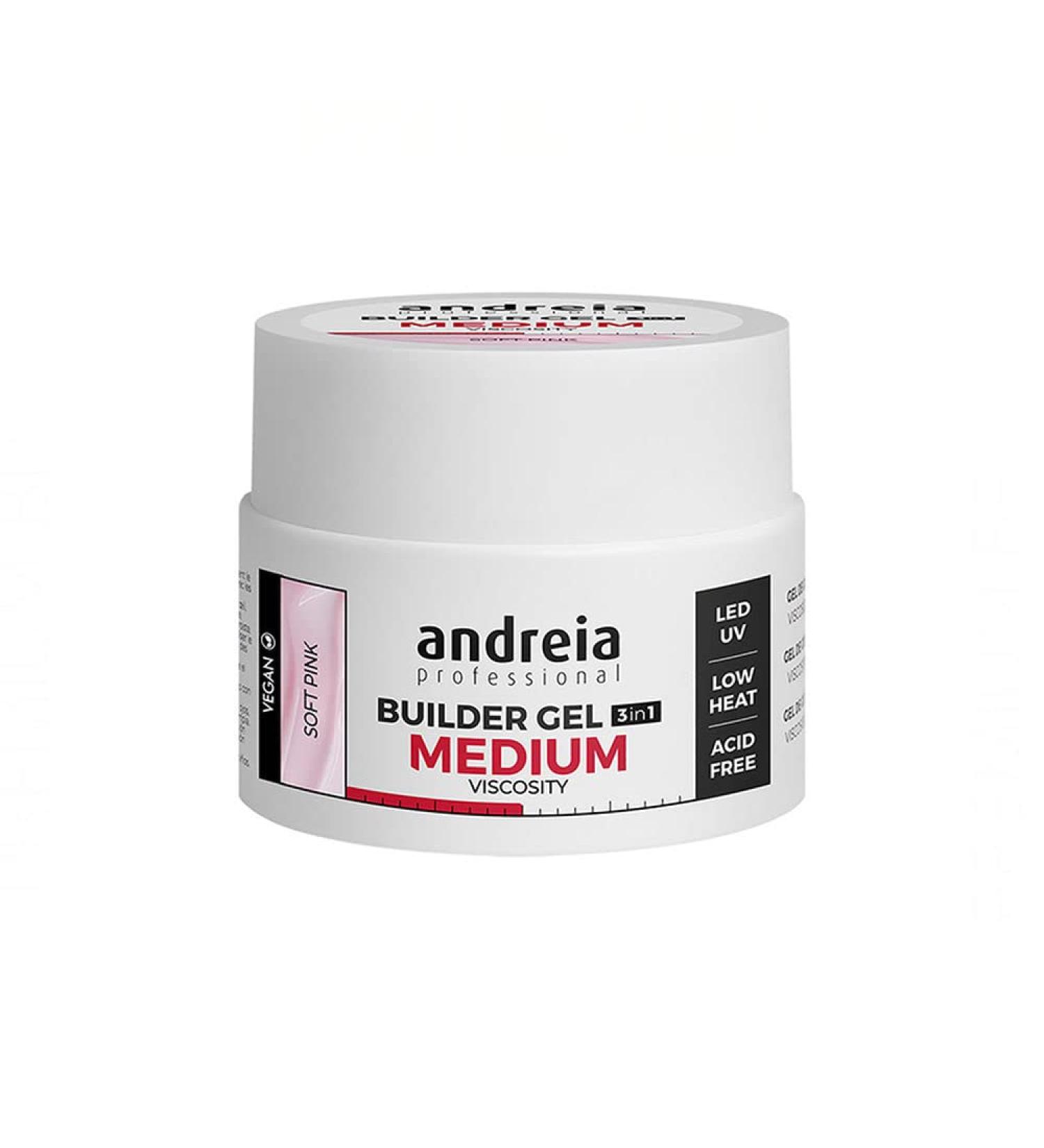 Andreia Medium Viscosity Nail Gel Andreia Rose (44 g)
