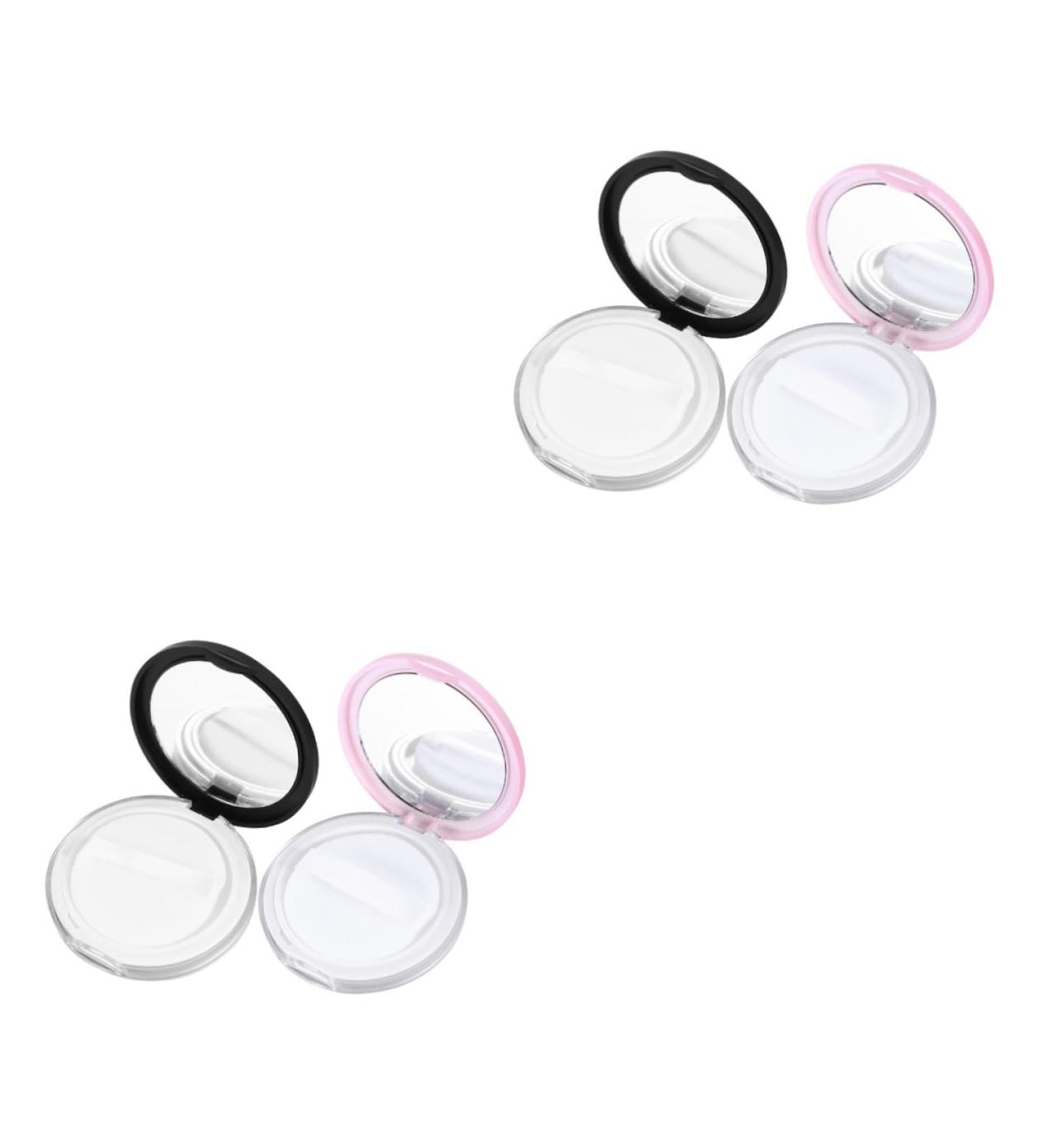 MAGICLULU 4 Sets Powder Puff Storage Box Loose Powder Compact Container Travel Lotion Container Portable Powder Container Accessories Rosy Lips Makeup Concealer Foundation Box Clamshell - Buy Online on GoSupps.com