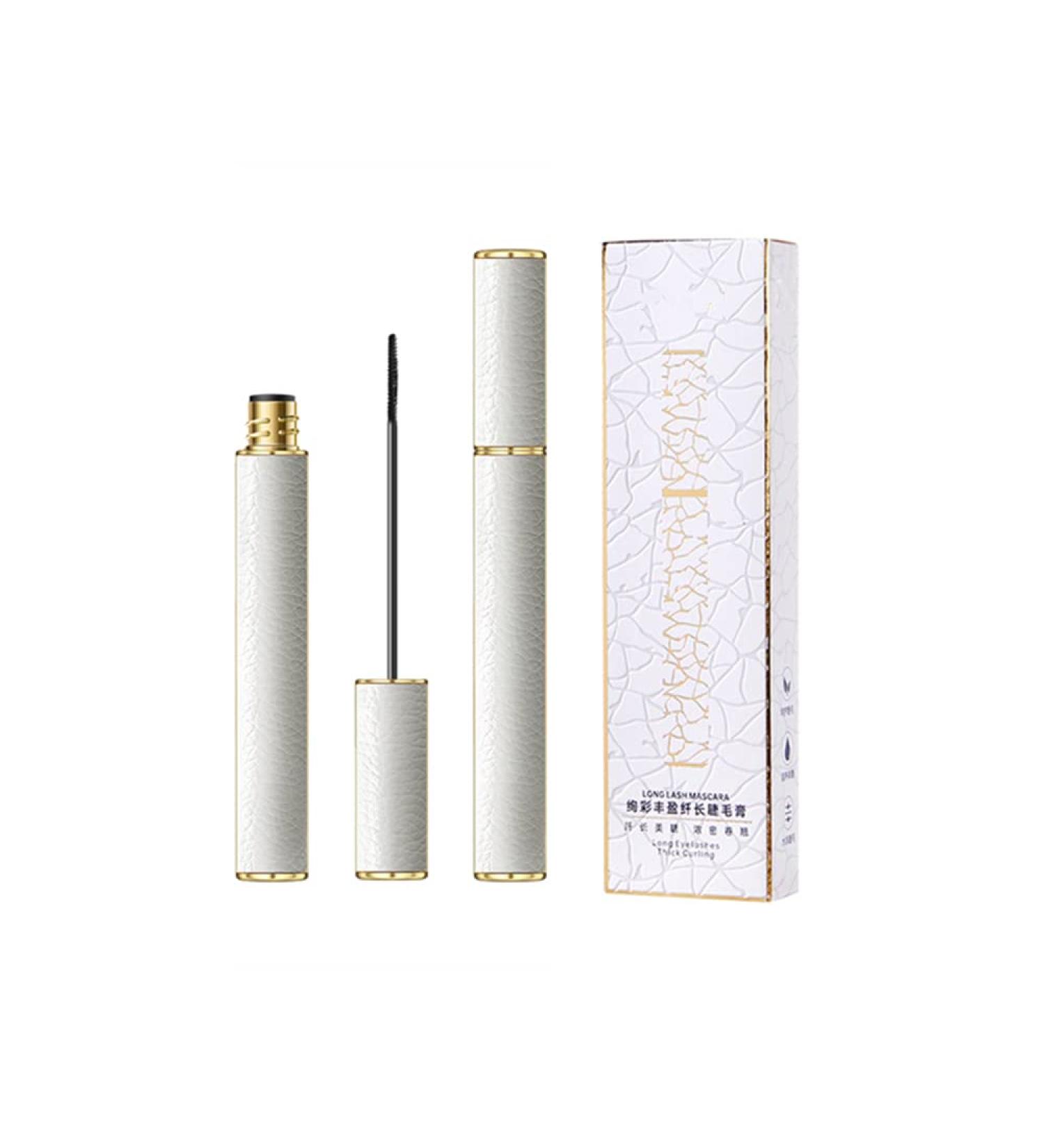 4D Silk Fiber Lash Mascara - Waterproof, Smudge-proof, Black Volume and Length for Fine Short Eyelashes - Lengthening, Thickening, Fuller Look - 2.5mm Brush - Natural Formula (1 Pcs) - Buy Online on GoSupps.com