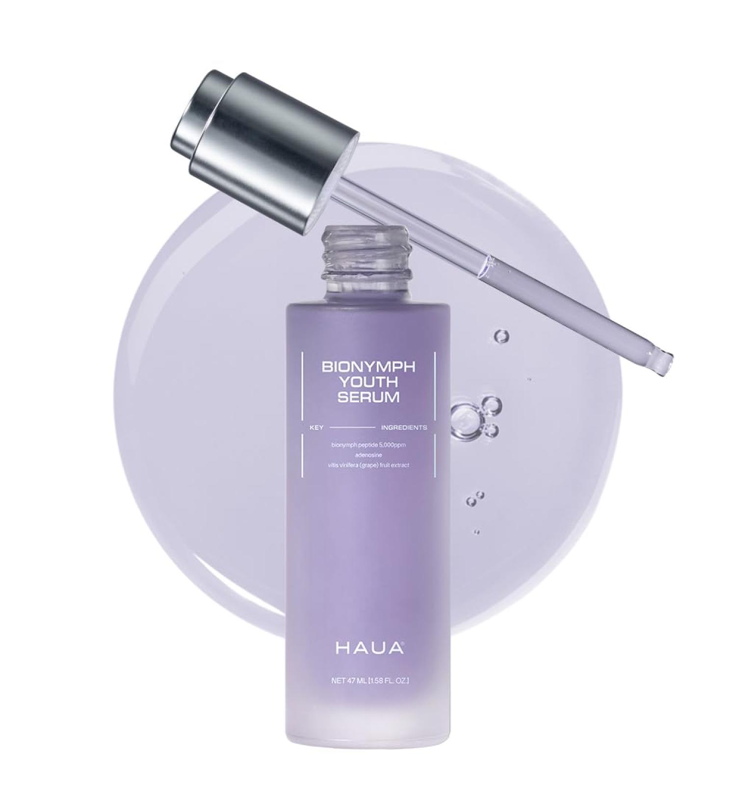 HAUA Bionymph Peptide Youth Serum Wrinkle Care Well-aging Anti-aging Fine lines Deep Hydration Patented BioNymph Peptide Stocking Stuffers | 47ml - Buy Online on GoSupps.com