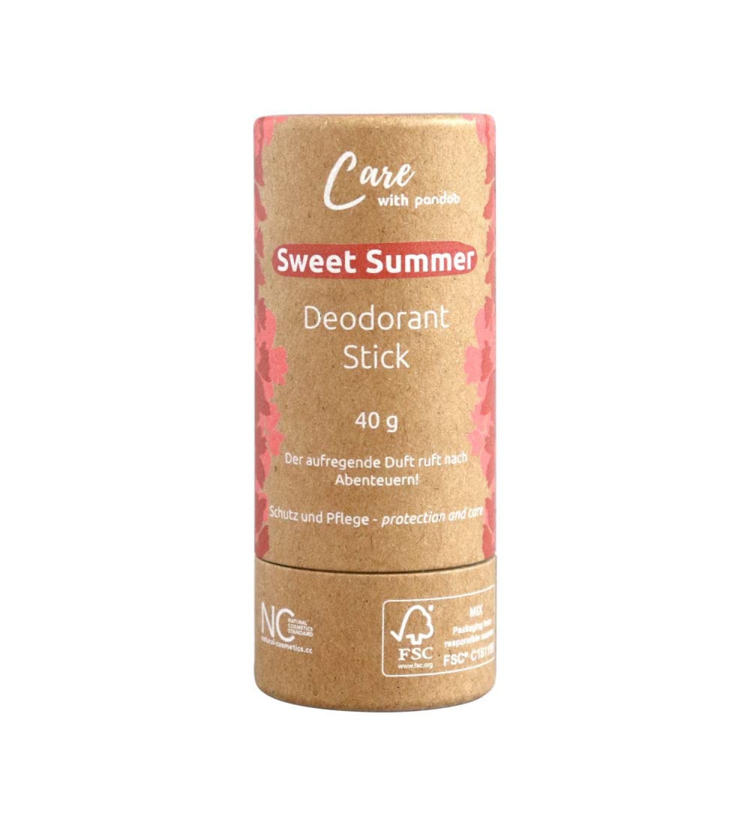 Sweet Summer Deodorant Stick 40g 100% Natural & Plastic Free Solid Deodorant Pen Deodorant Pen Plastic Free Pen (Pack of 1) - Buy Online on GoSupps.com