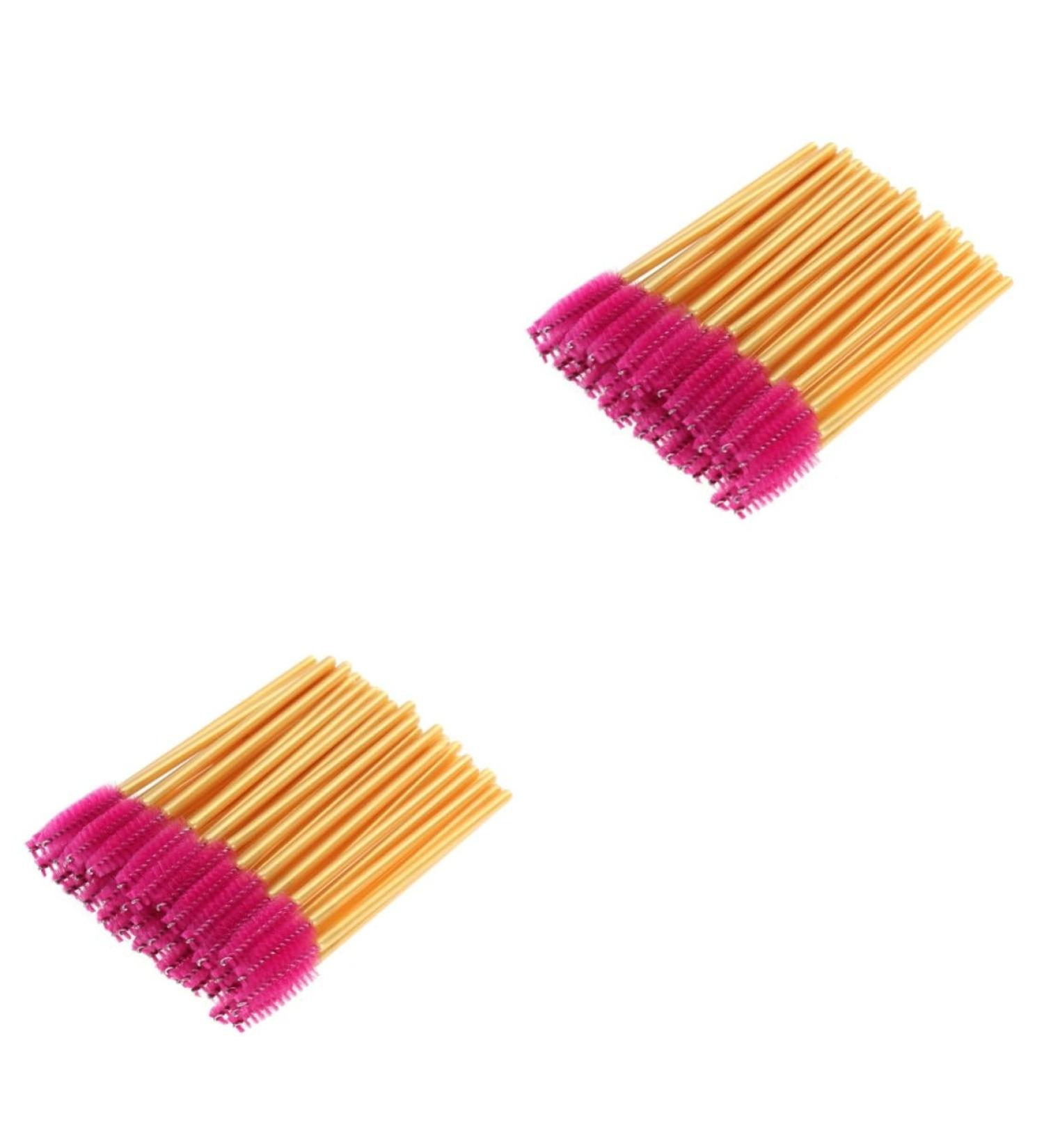 FRCOLOR 100 Pcs Colorful Mascara Colored Mascara Eyelash Brush Mascara Wands Applicator Stick Make up 50 Pcsx2pcs Rosex2pcs - Buy Online on GoSupps.com