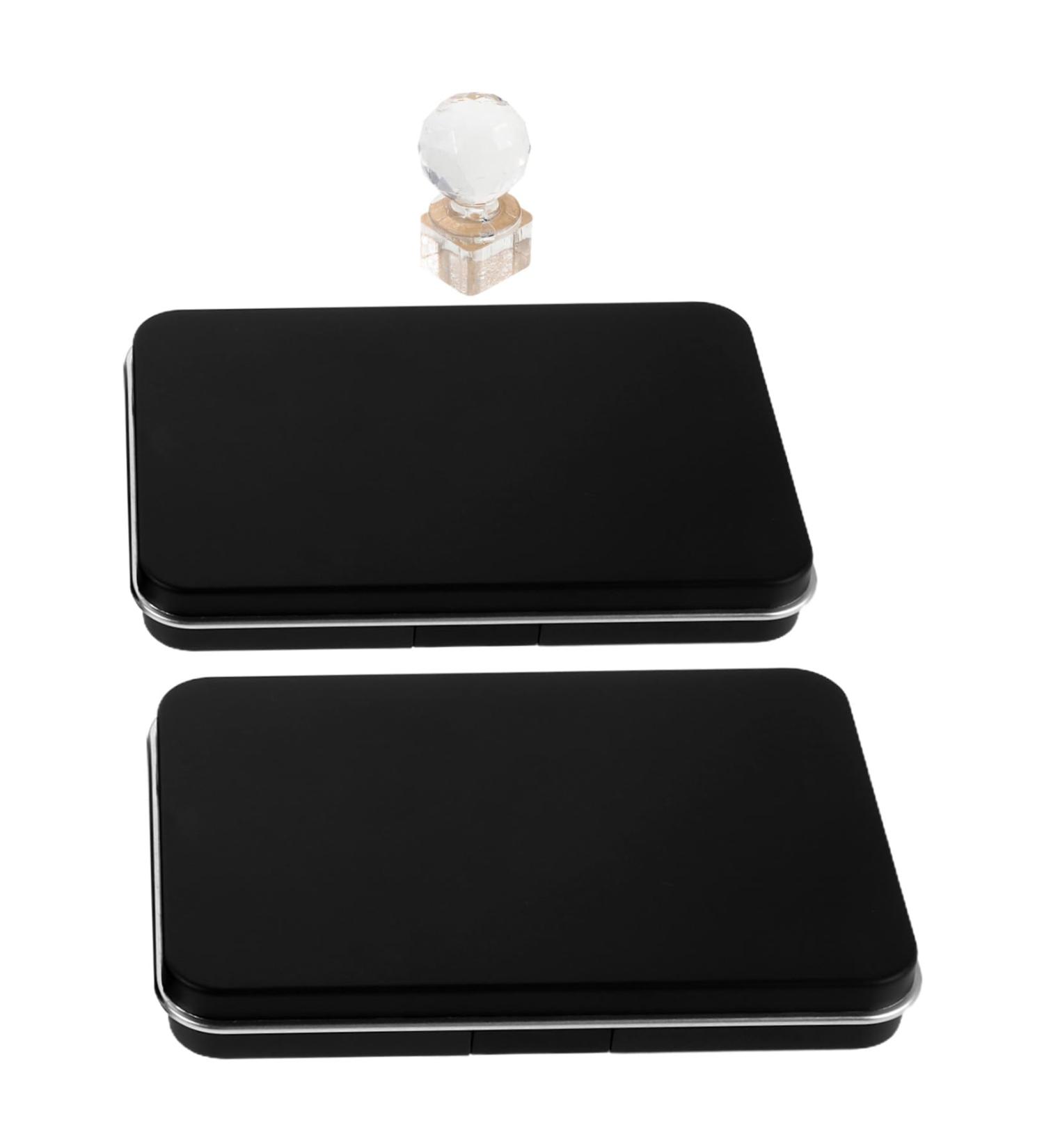  PLAFOPE PLAFOPE Multifunctional Beauty Trays Highlighter Palette Makeup Magic Wand Highlighter Makeup Palette Blush Palette Plastic Cosmetic Tray Black - Buy Online on GoSupps.com