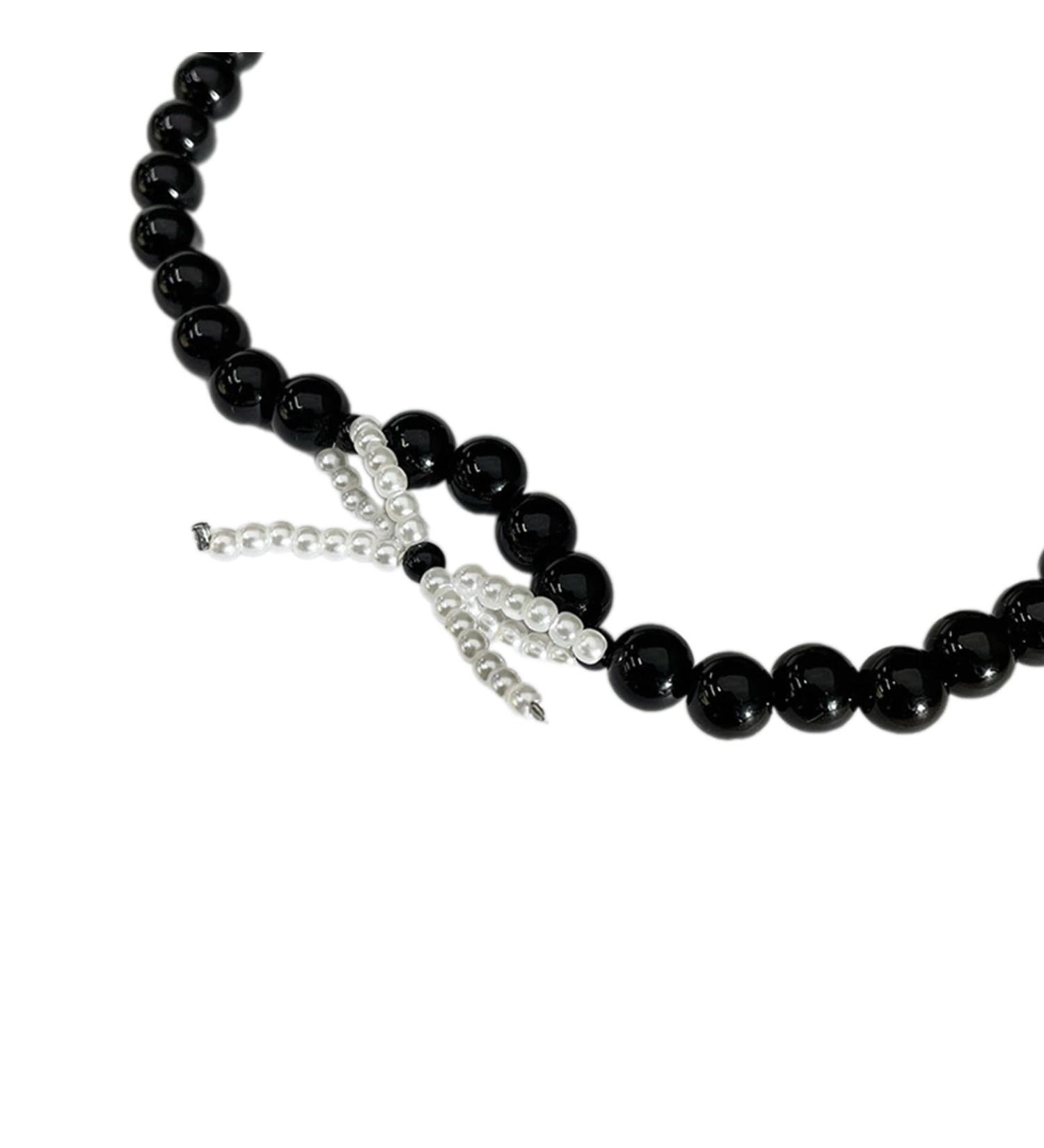 Shop Oralgos Handmade Crystal Pearl Necklace - Elegant Choker & Collarbone Chain for Women & Girls - Buy Online on GoSupps.com