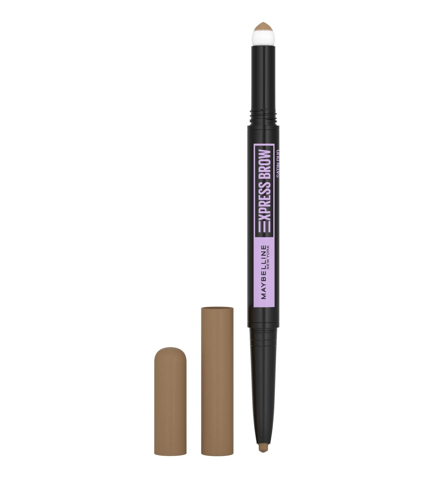 Maybelline New York Express Brow Satin Duo - Dark Blonde Pencil & Powder No. 01 | International Shipping Available - Buy Online on GoSupps.com