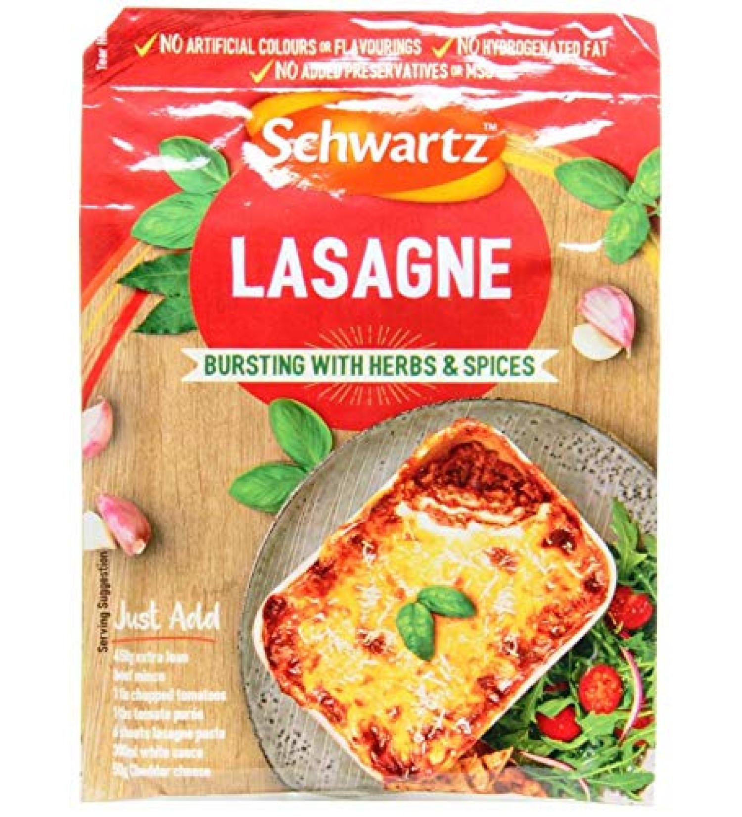 Schwartz Schwartz Sauce Pack Range (3 x 36 g Lasagne Mix)