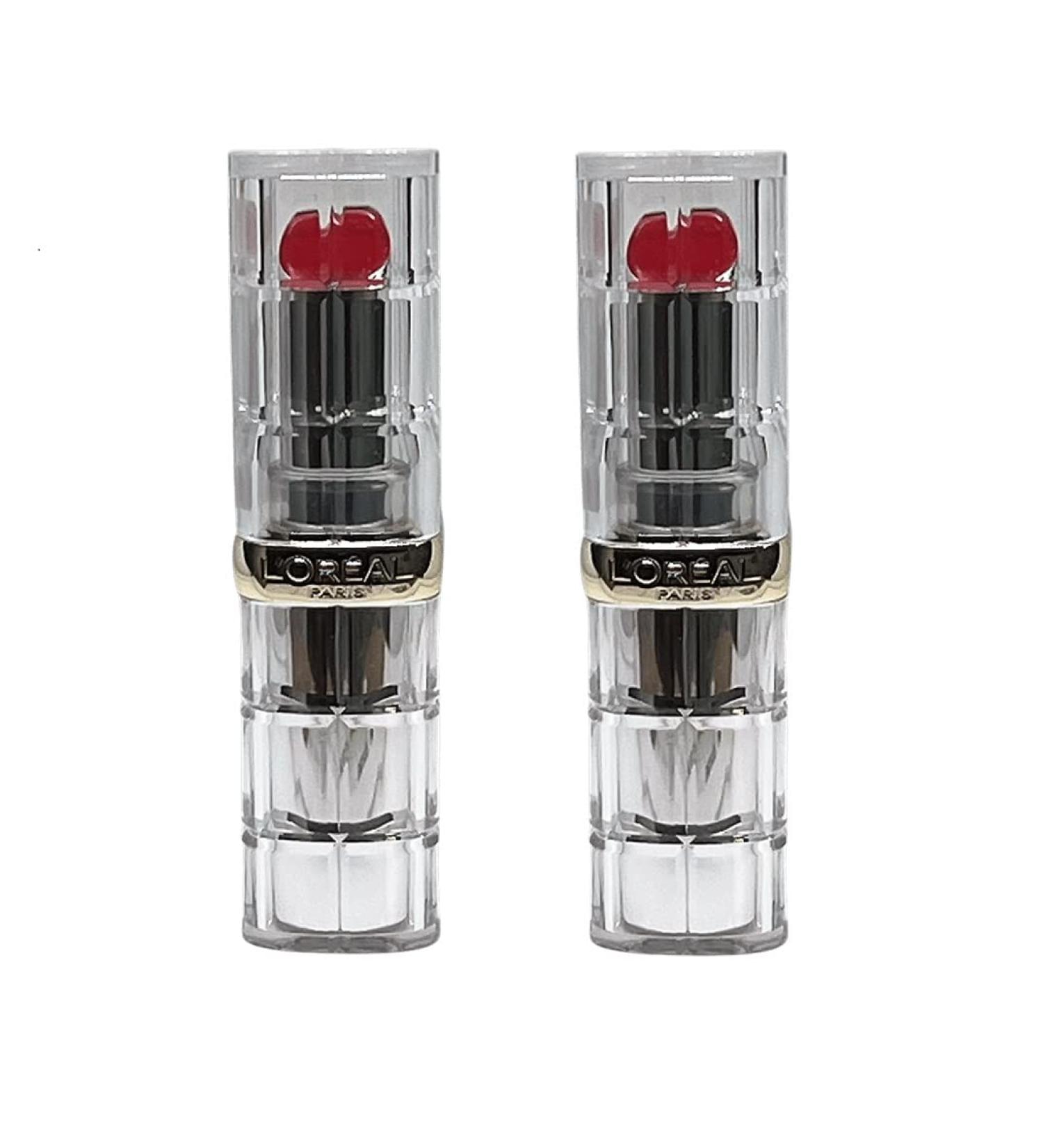 Buy L'Oreal Paris Colour Riche Shine Lipstick Pack of 2 - Enamel Red #9242 | International Shipping Available - Buy Online on GoSupps.com