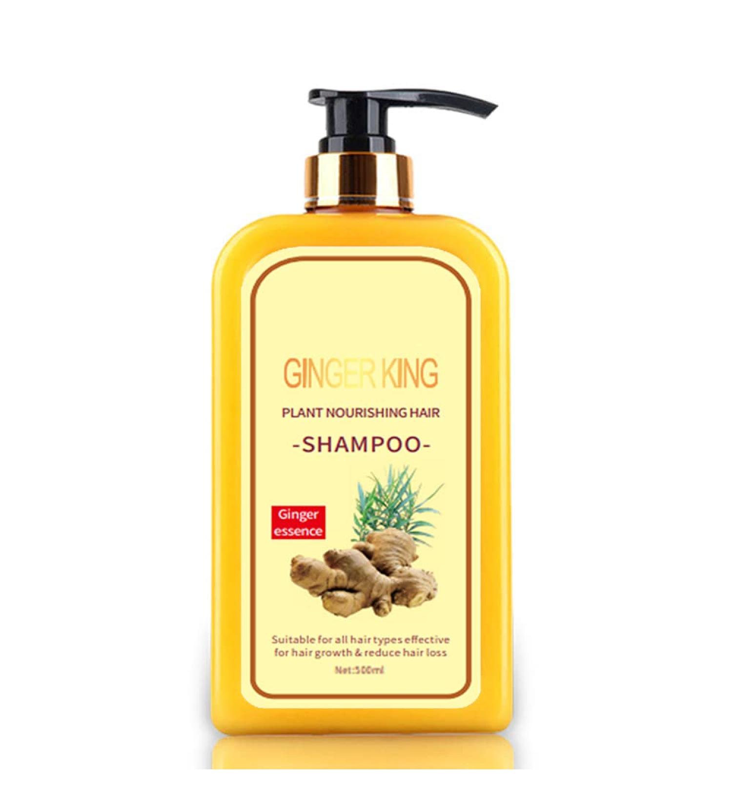 500ml Ginger Hair Regrowth Shampoo for Thickening & Anti-Hair Loss - 2 Pack - Buy Online on GoSupps.com