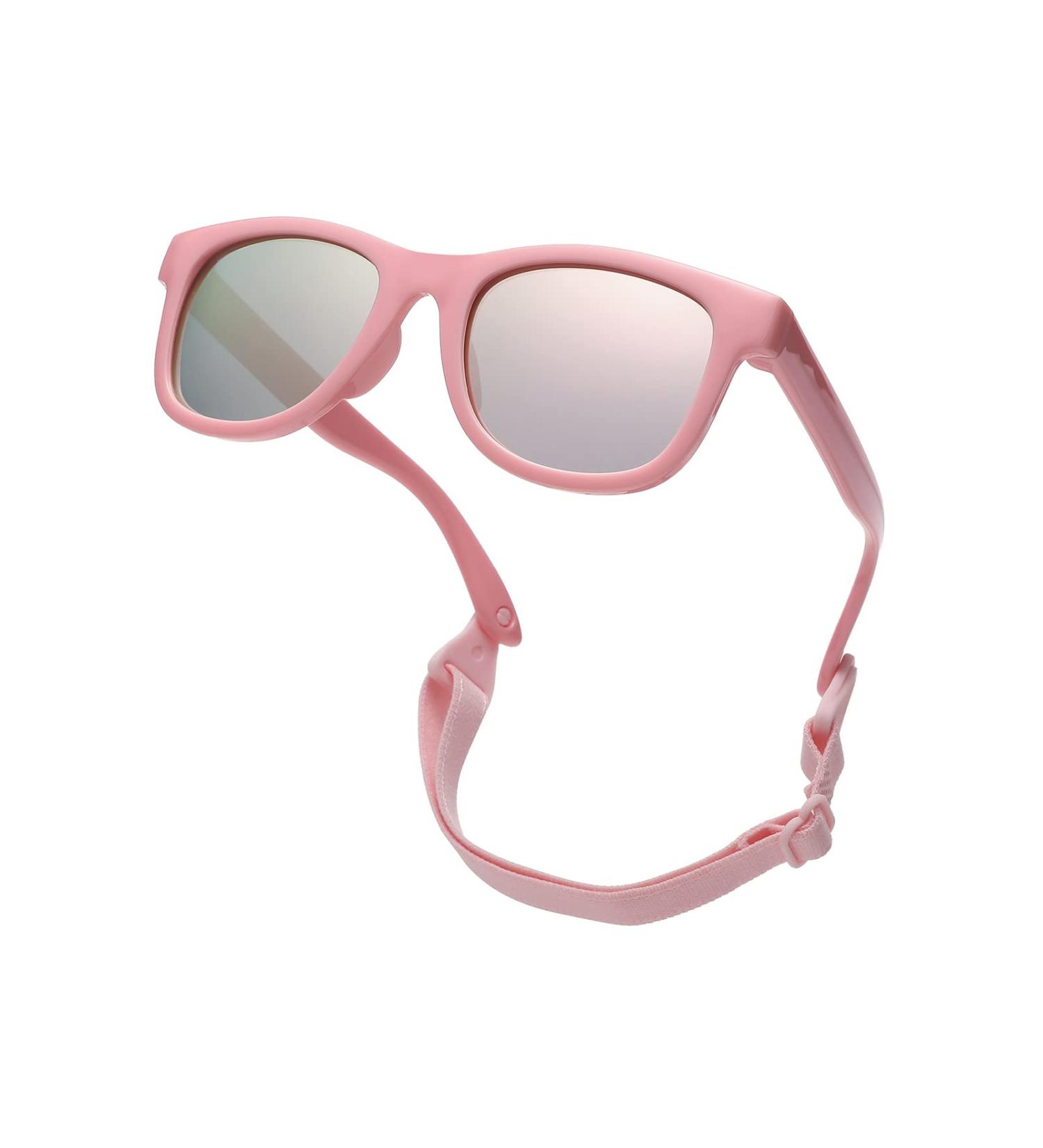 Pro Acme TPEE Polarized Baby Sunglasses | Pink Frame | Pink Mirrored Lens | Flexible & Durable Toddler Sunglasses - Buy Online on GoSupps.com